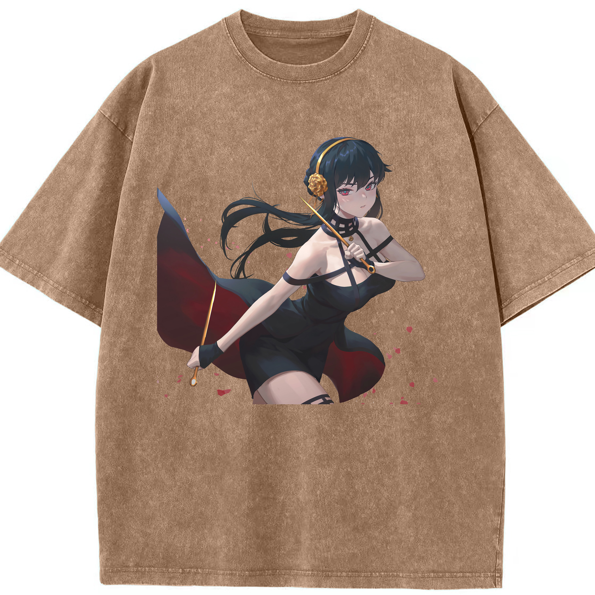 （画像用） SPY×FAMILY间谍家家酒 綿100% ヴィンテージ風 半袖Tシャツ（フロントプリント）