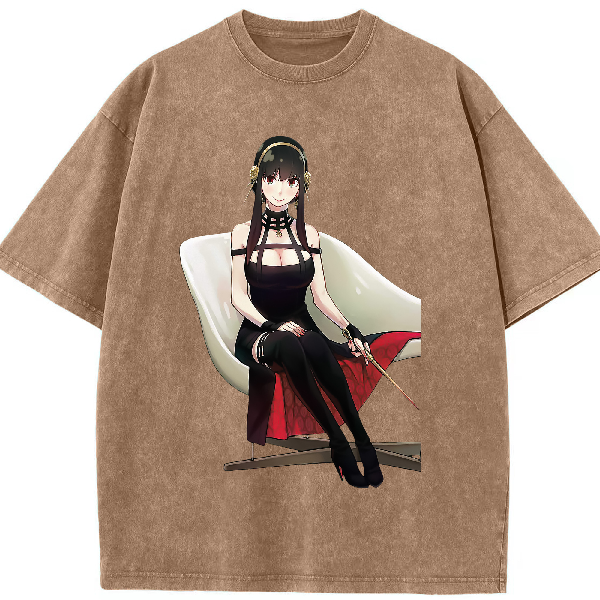 （画像用） SPY×FAMILY间谍家家酒 綿100% ヴィンテージ風 半袖Tシャツ（フロントプリント）