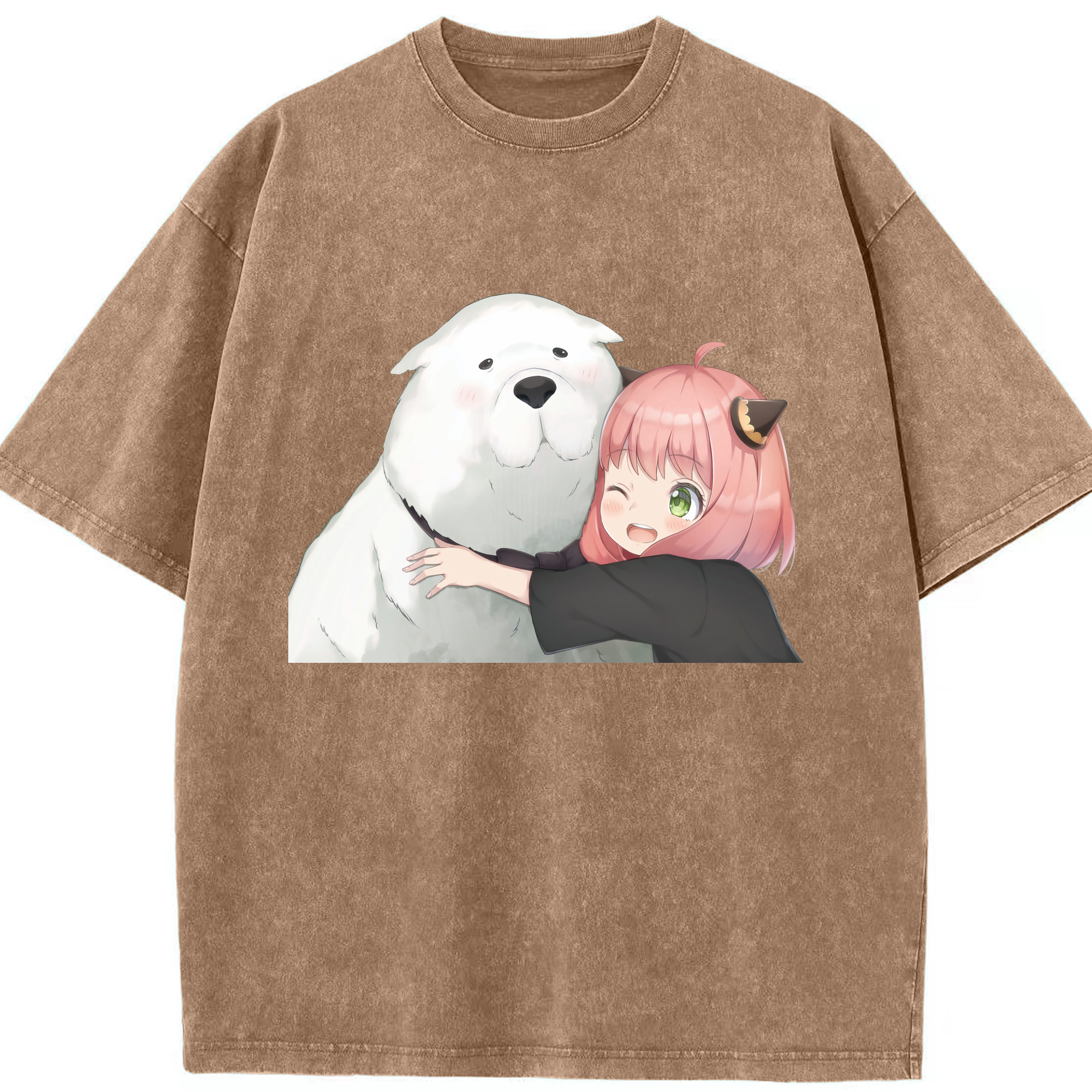 （画像用） SPY×FAMILY间谍家家酒 綿100% ヴィンテージ風 半袖Tシャツ（フロントプリント）