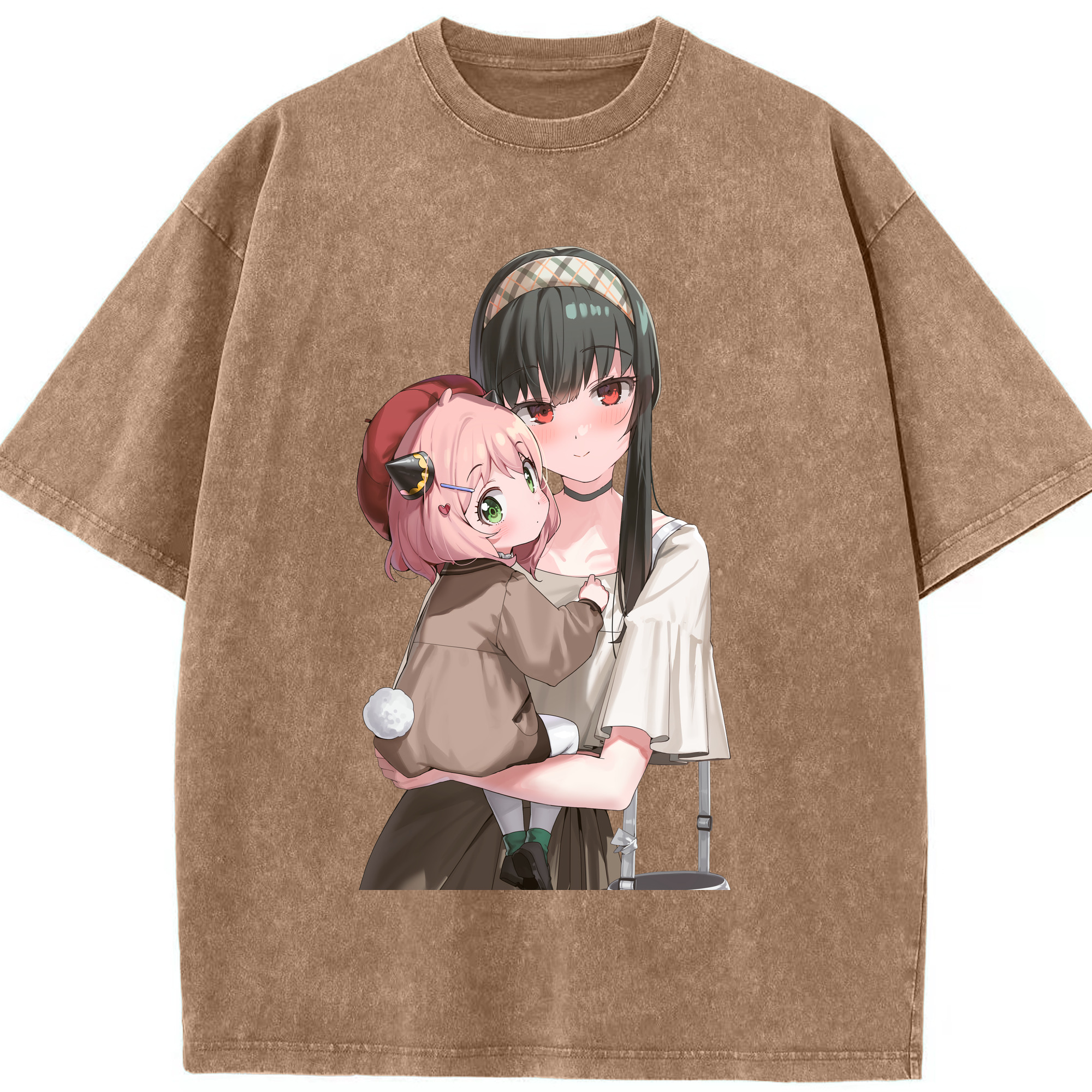 （画像用） SPY×FAMILY间谍家家酒 綿100% ヴィンテージ風 半袖Tシャツ（フロントプリント）