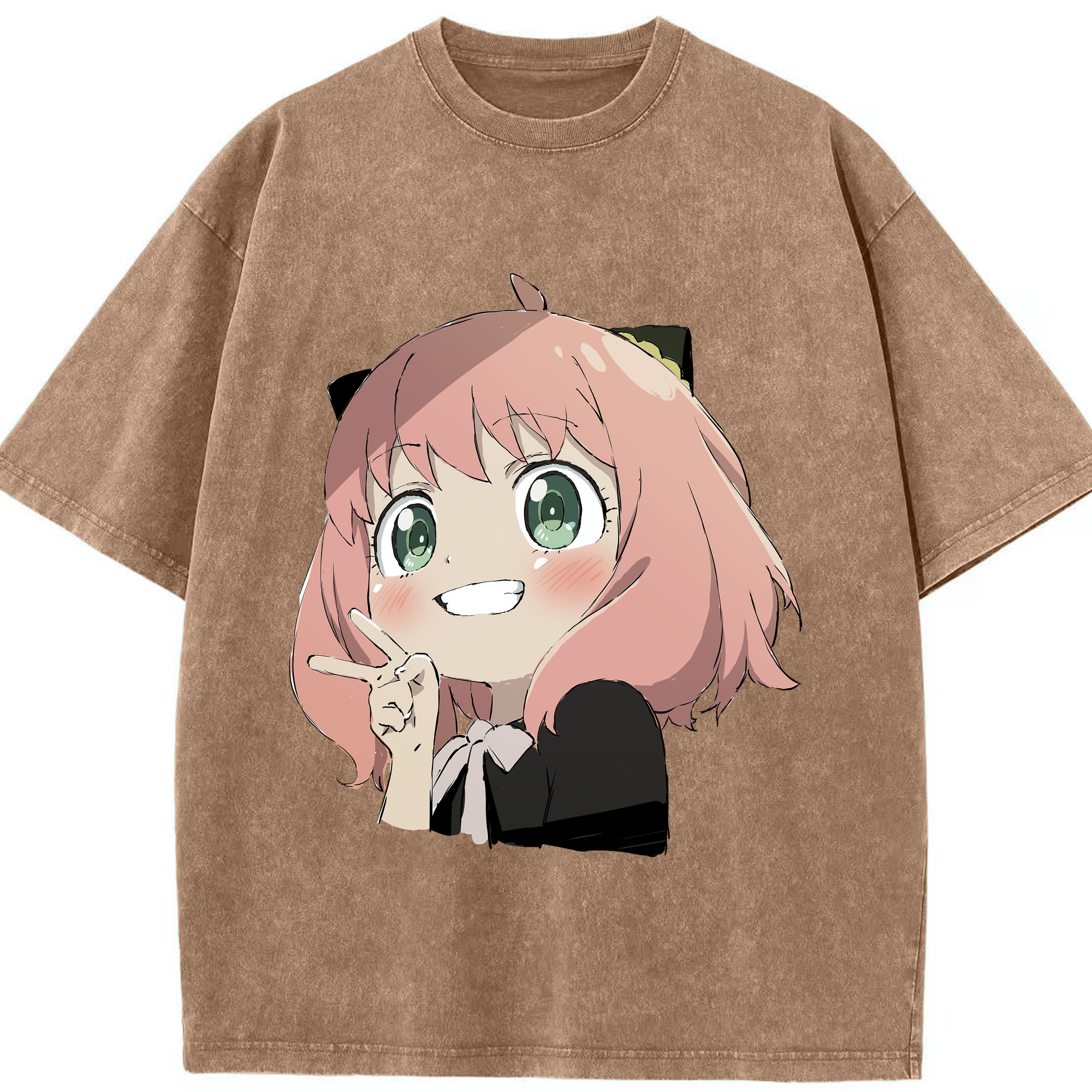 （画像用） SPY×FAMILY间谍家家酒 綿100% ヴィンテージ風 半袖Tシャツ（フロントプリント）