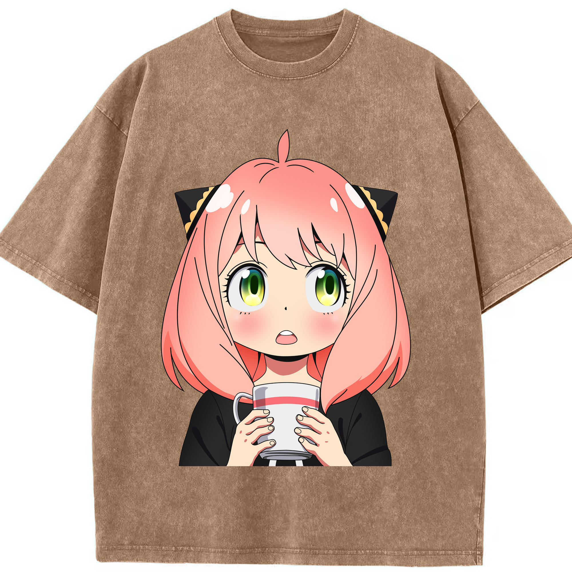 （画像用） SPY×FAMILY间谍家家酒 綿100% ヴィンテージ風 半袖Tシャツ（フロントプリント）