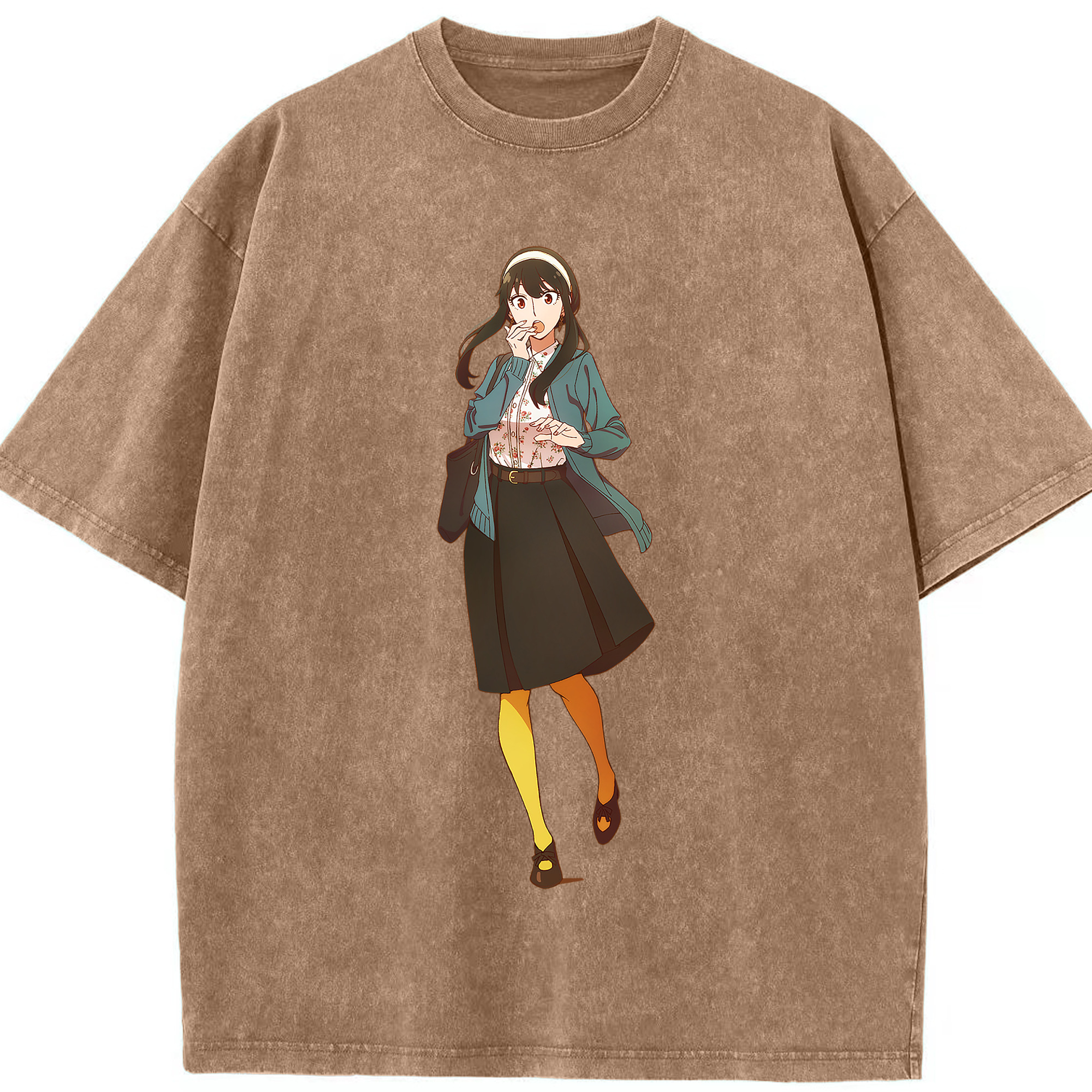 （画像用） SPY×FAMILY间谍家家酒 綿100% ヴィンテージ風 半袖Tシャツ（フロントプリント）
