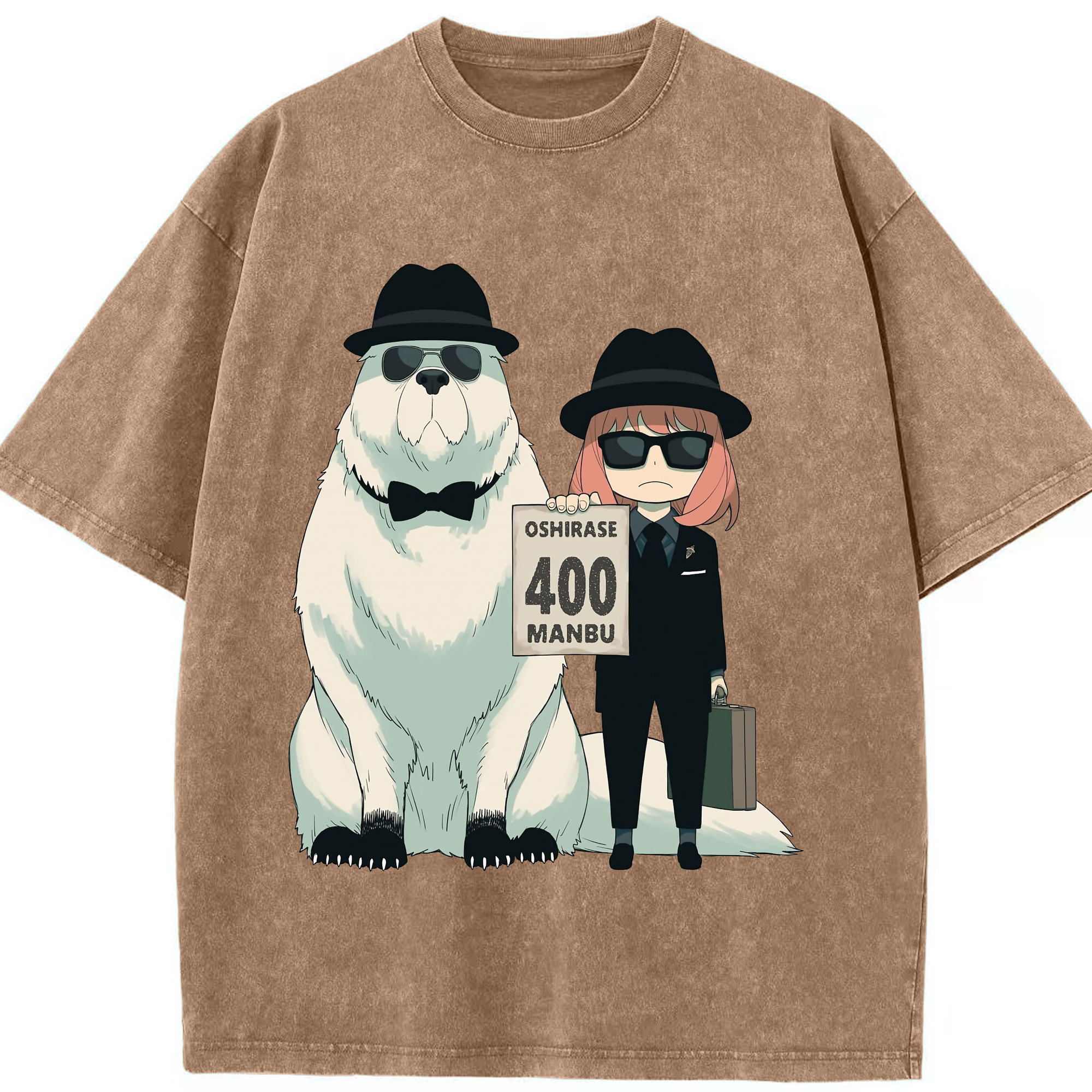 （画像用） SPY×FAMILY间谍家家酒 綿100% ヴィンテージ風 半袖Tシャツ（フロントプリント）