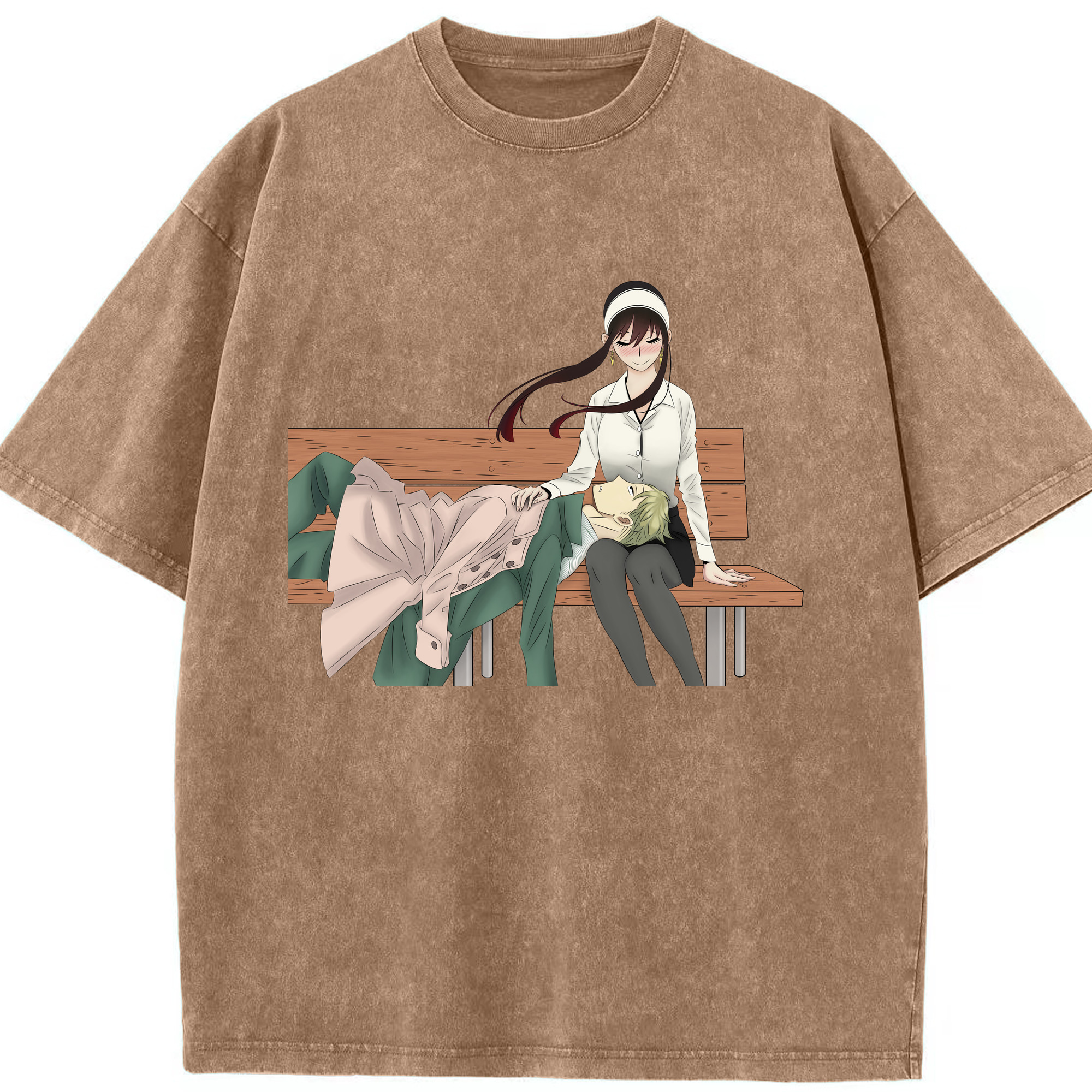 （画像用） SPY×FAMILY间谍家家酒 綿100% ヴィンテージ風 半袖Tシャツ（フロントプリント）
