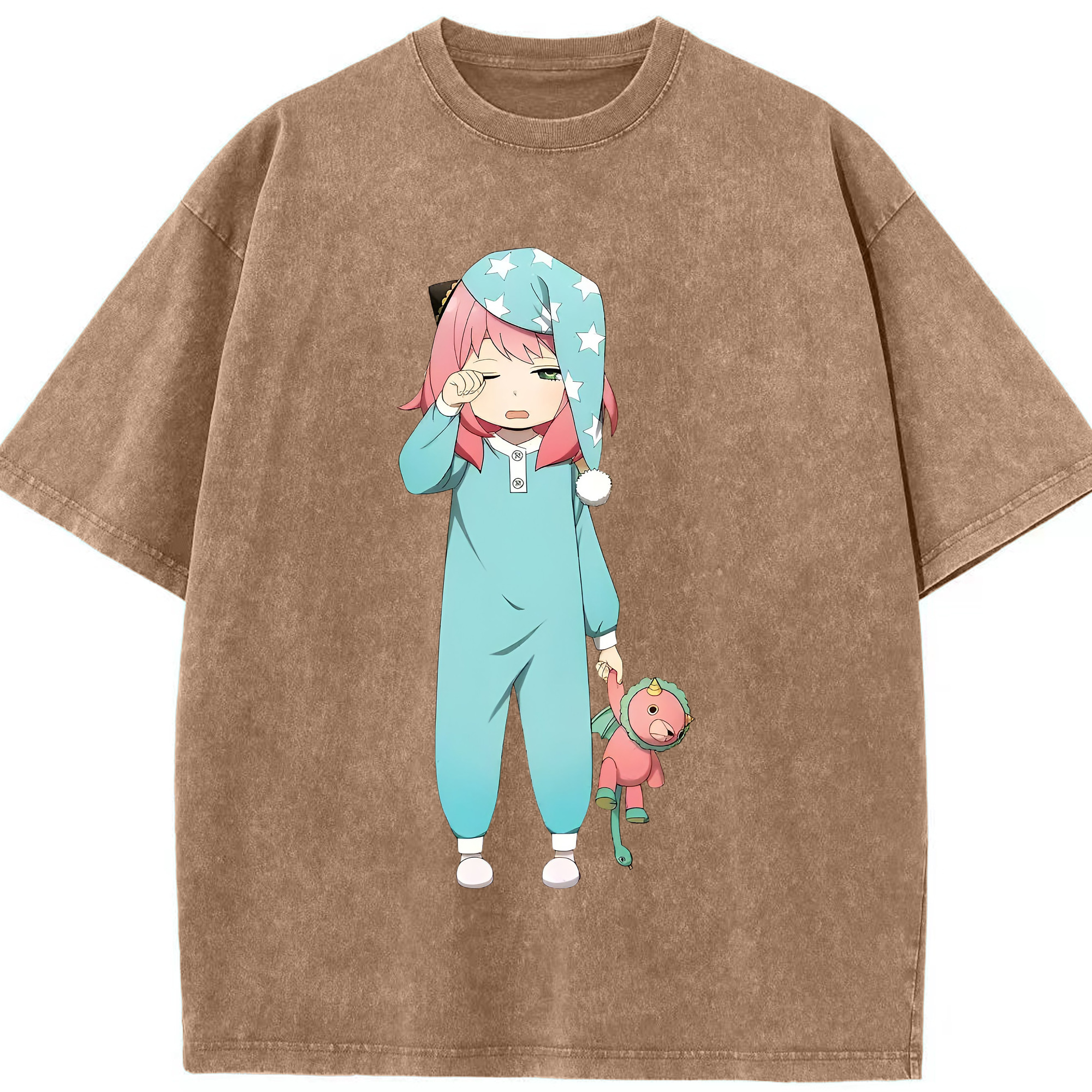 （画像用） SPY×FAMILY间谍家家酒 綿100% ヴィンテージ風 半袖Tシャツ（フロントプリント）