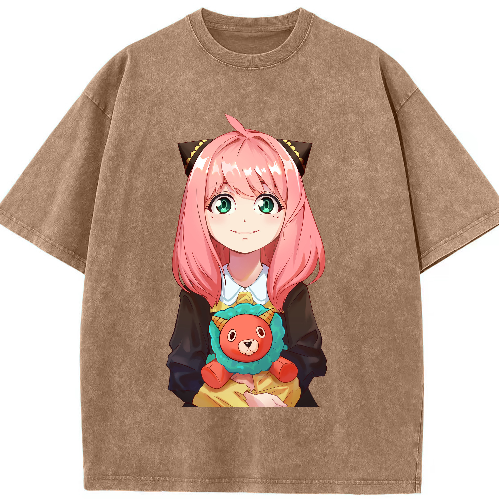 （画像用） SPY×FAMILY间谍家家酒 綿100% ヴィンテージ風 半袖Tシャツ（フロントプリント）