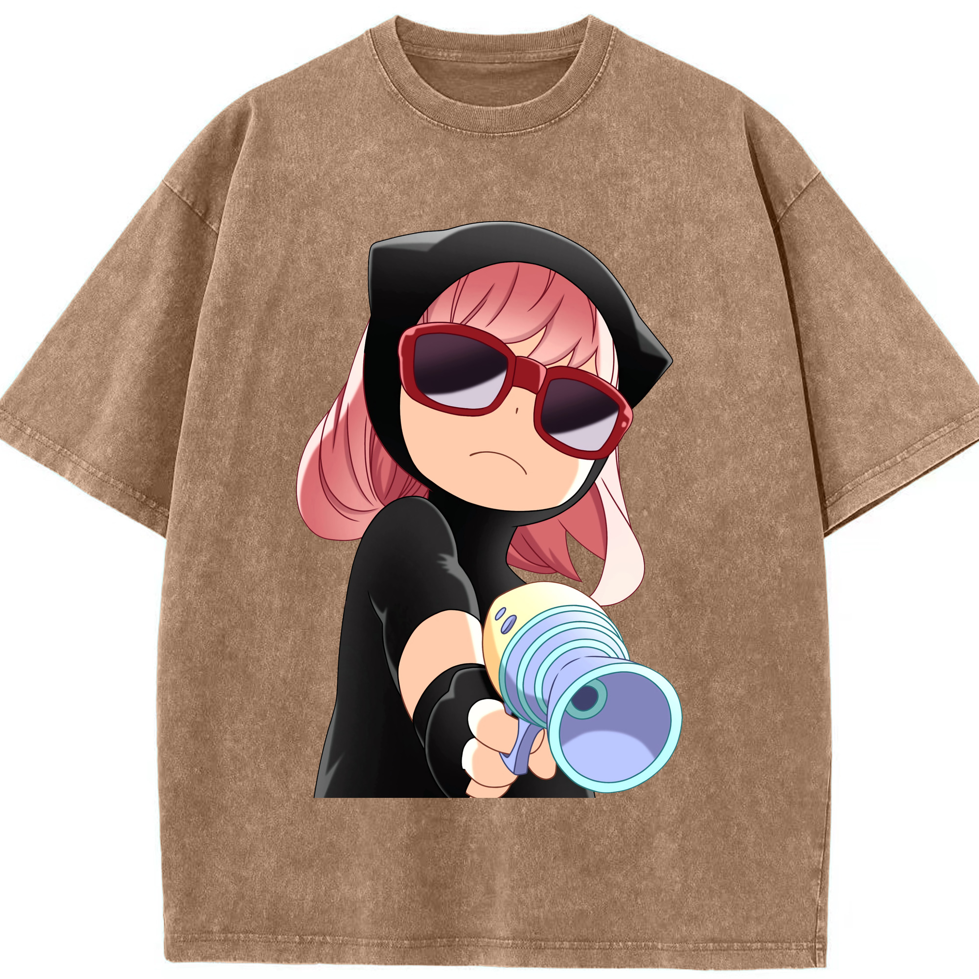 （画像用） SPY×FAMILY间谍家家酒 綿100% ヴィンテージ風 半袖Tシャツ（フロントプリント）