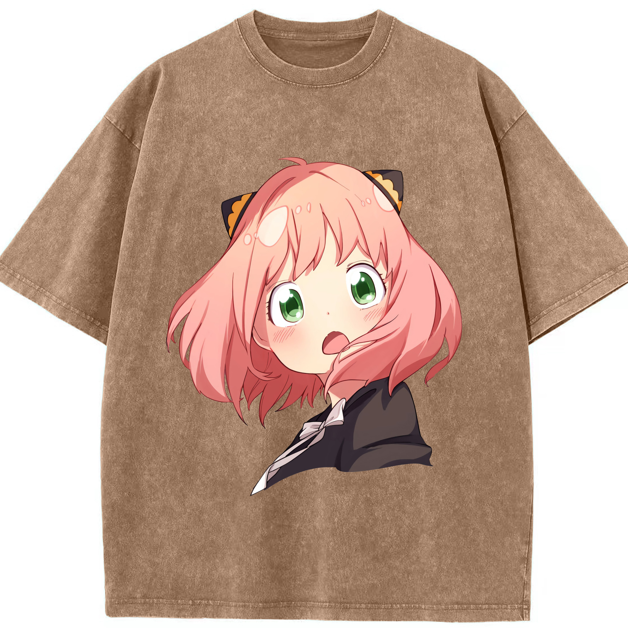 （画像用） SPY×FAMILY间谍家家酒 綿100% ヴィンテージ風 半袖Tシャツ（フロントプリント）