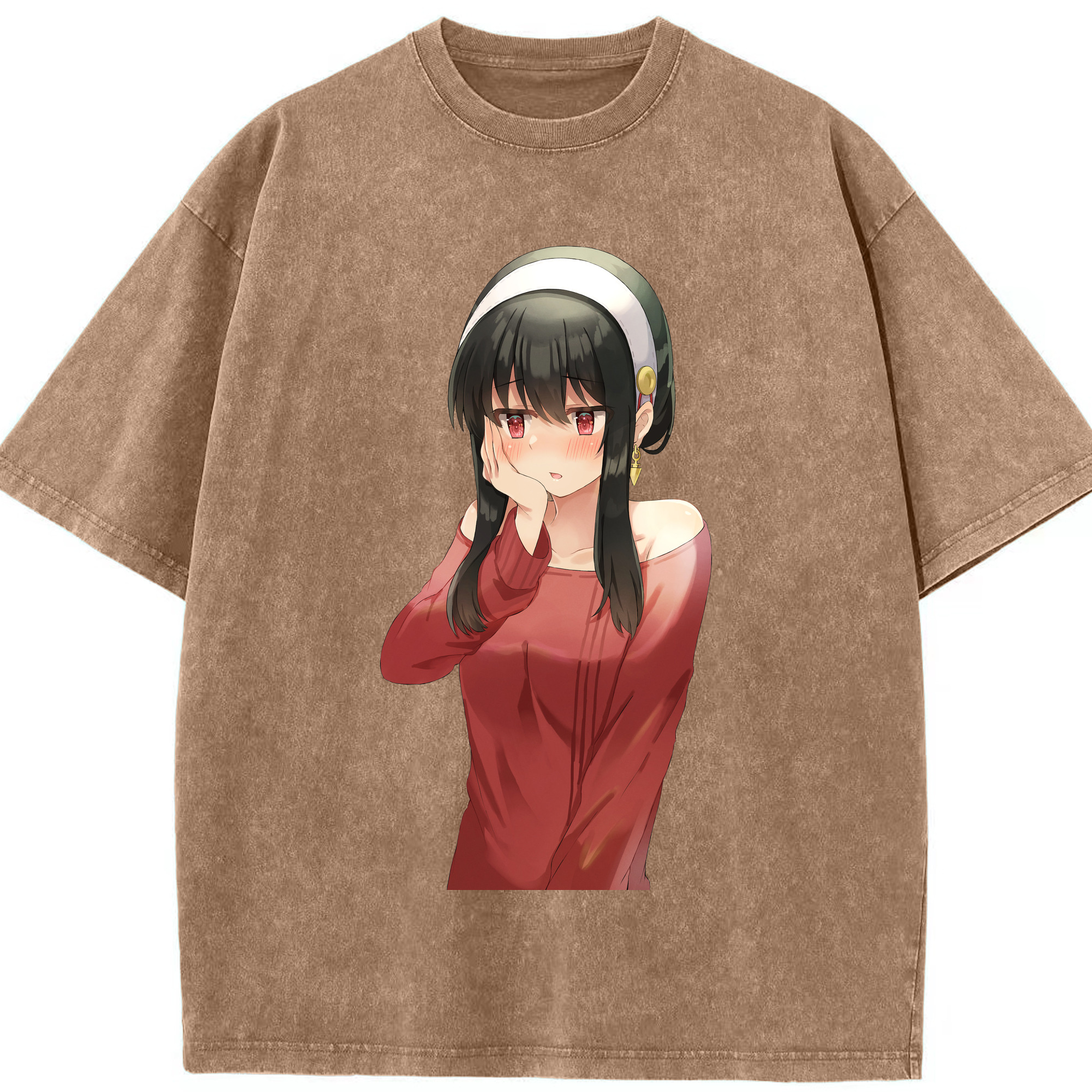 （画像用） SPY×FAMILY间谍家家酒 綿100% ヴィンテージ風 半袖Tシャツ（フロントプリント）