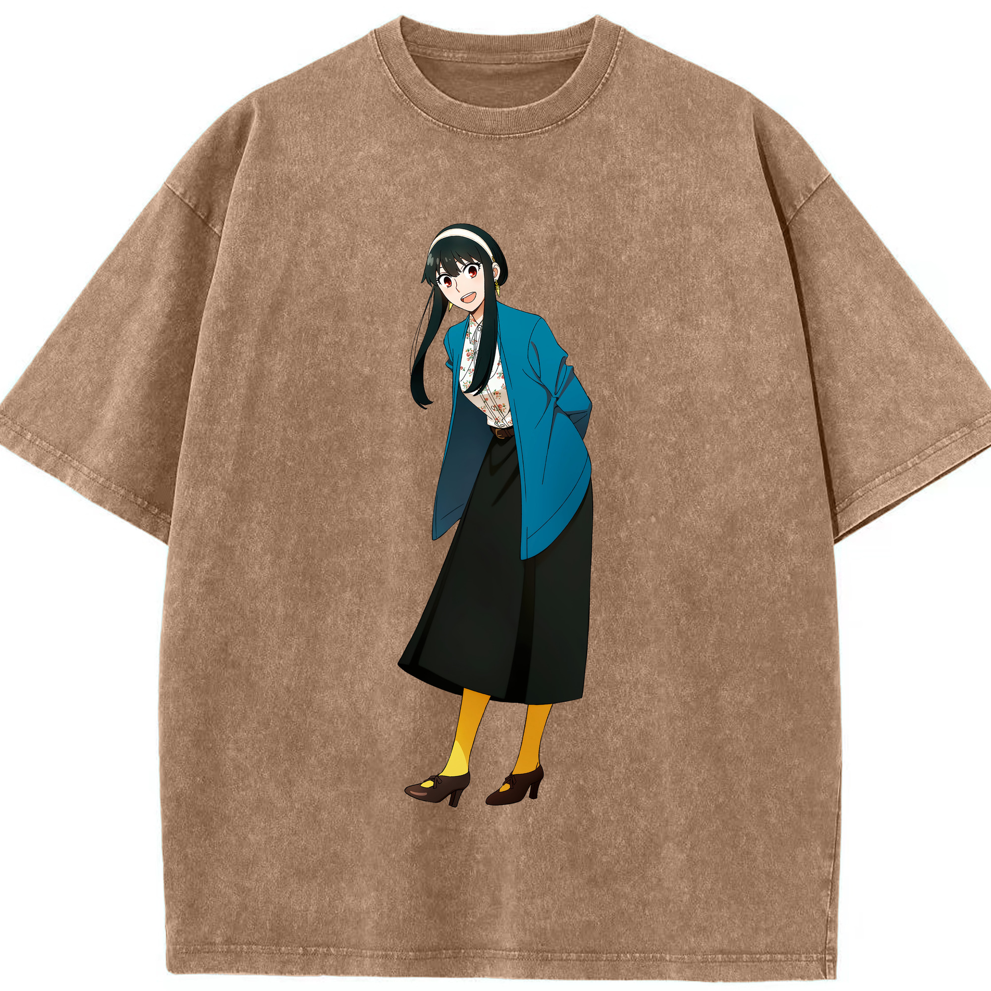 （画像用） SPY×FAMILY间谍家家酒 綿100% ヴィンテージ風 半袖Tシャツ（フロントプリント）