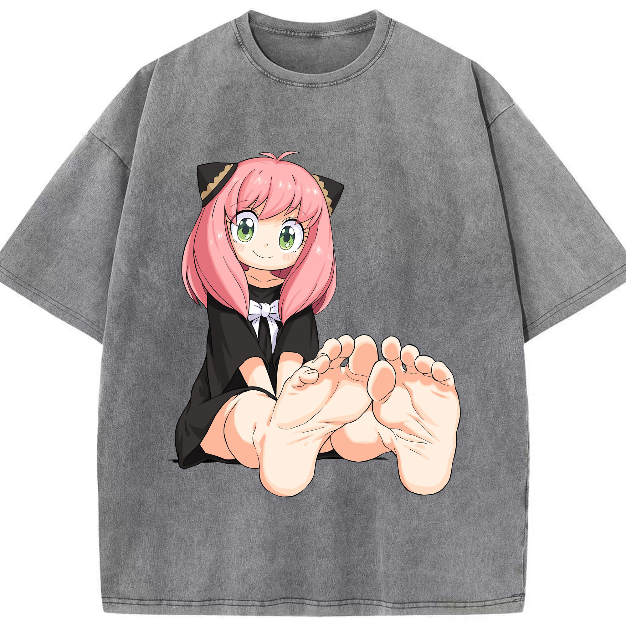 （画像用） SPY×FAMILY间谍家家酒 綿100% ヴィンテージ風 半袖Tシャツ（フロントプリント）