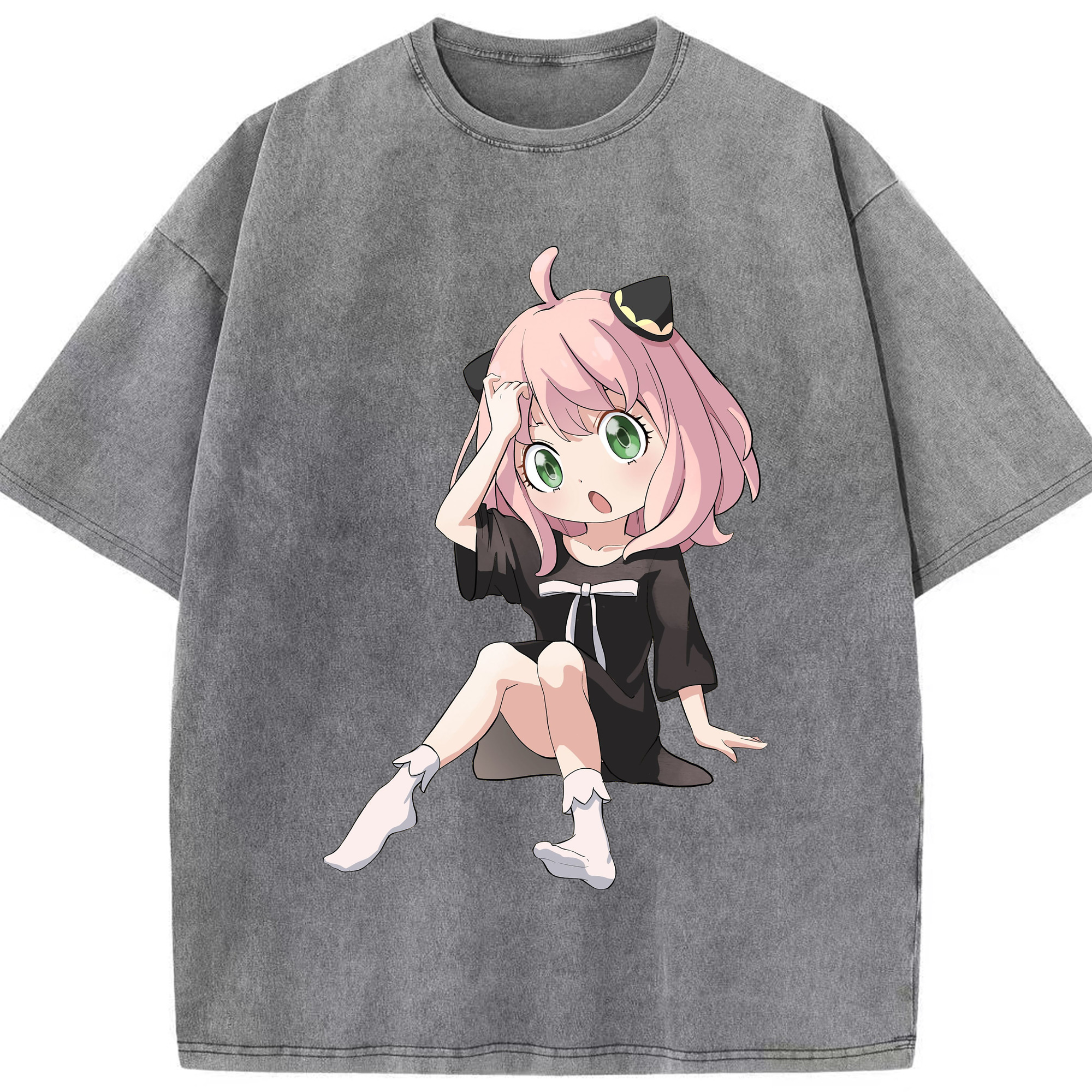 （画像用） SPY×FAMILY间谍家家酒 綿100% ヴィンテージ風 半袖Tシャツ（フロントプリント）