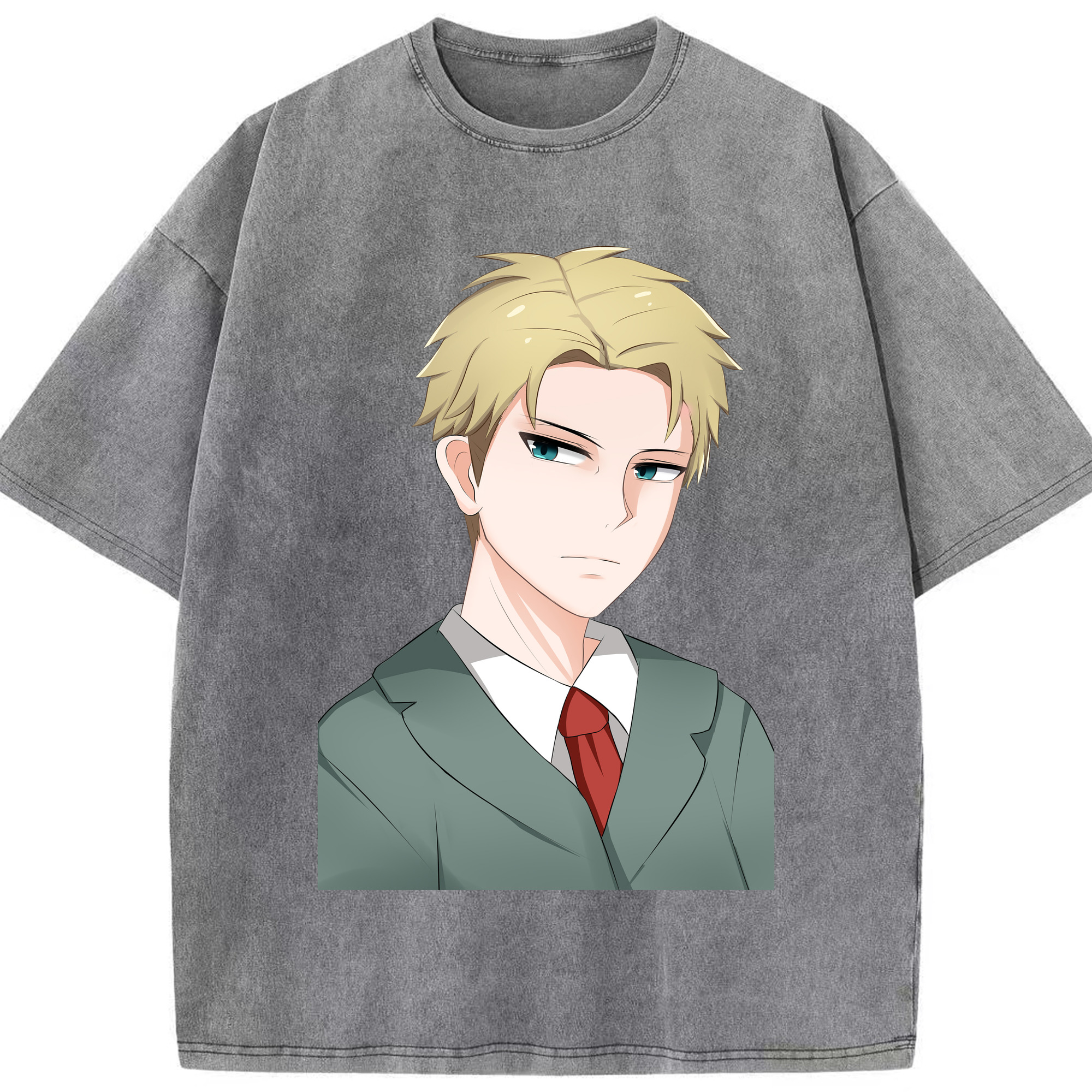 （画像用） SPY×FAMILY间谍家家酒 綿100% ヴィンテージ風 半袖Tシャツ（フロントプリント）