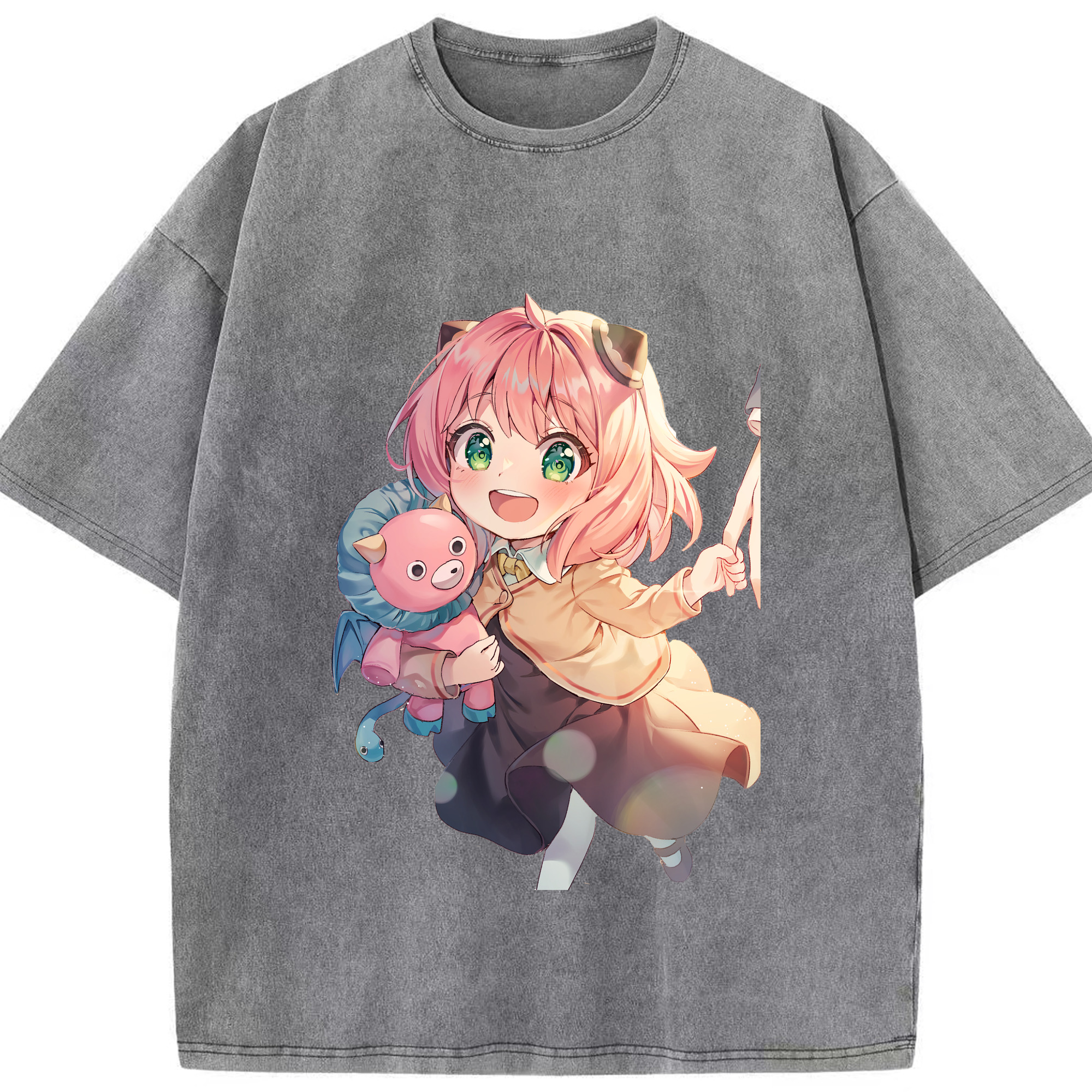 （画像用） SPY×FAMILY间谍家家酒 綿100% ヴィンテージ風 半袖Tシャツ（フロントプリント）