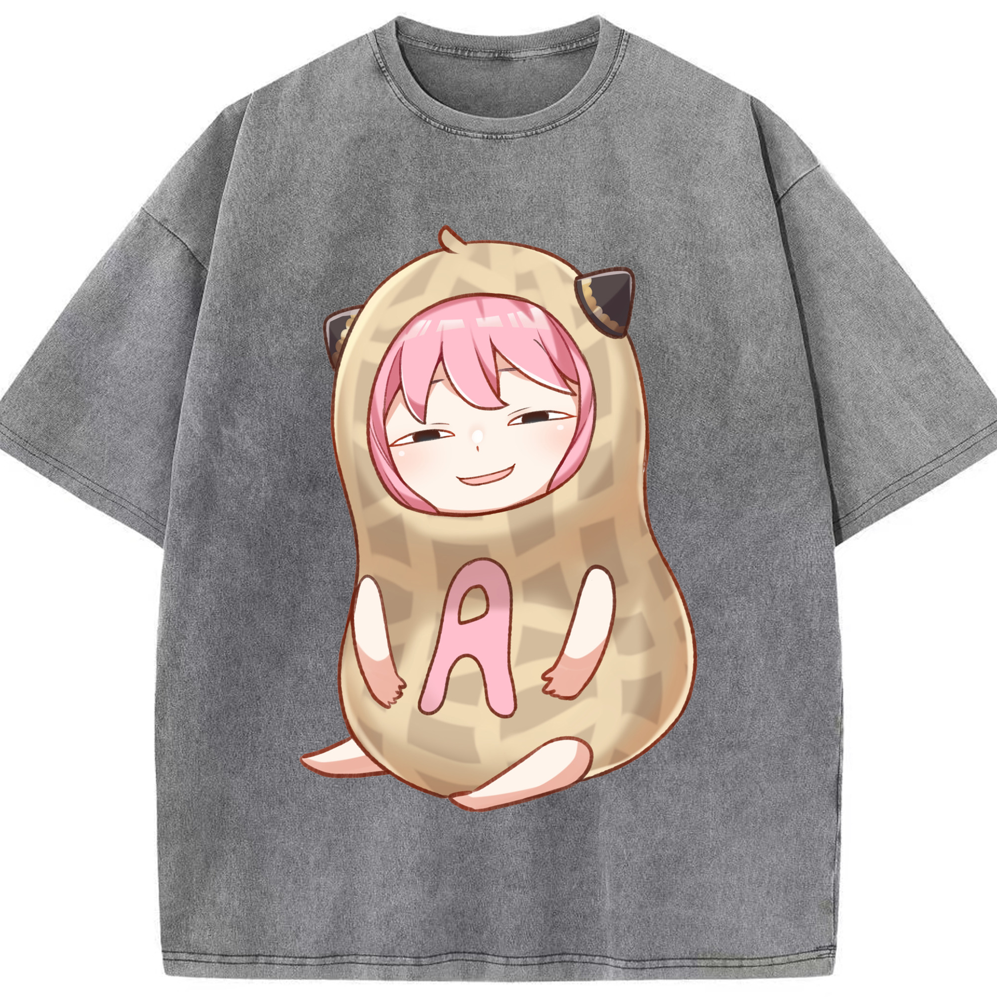 （画像用） SPY×FAMILY间谍家家酒 綿100% ヴィンテージ風 半袖Tシャツ（フロントプリント）