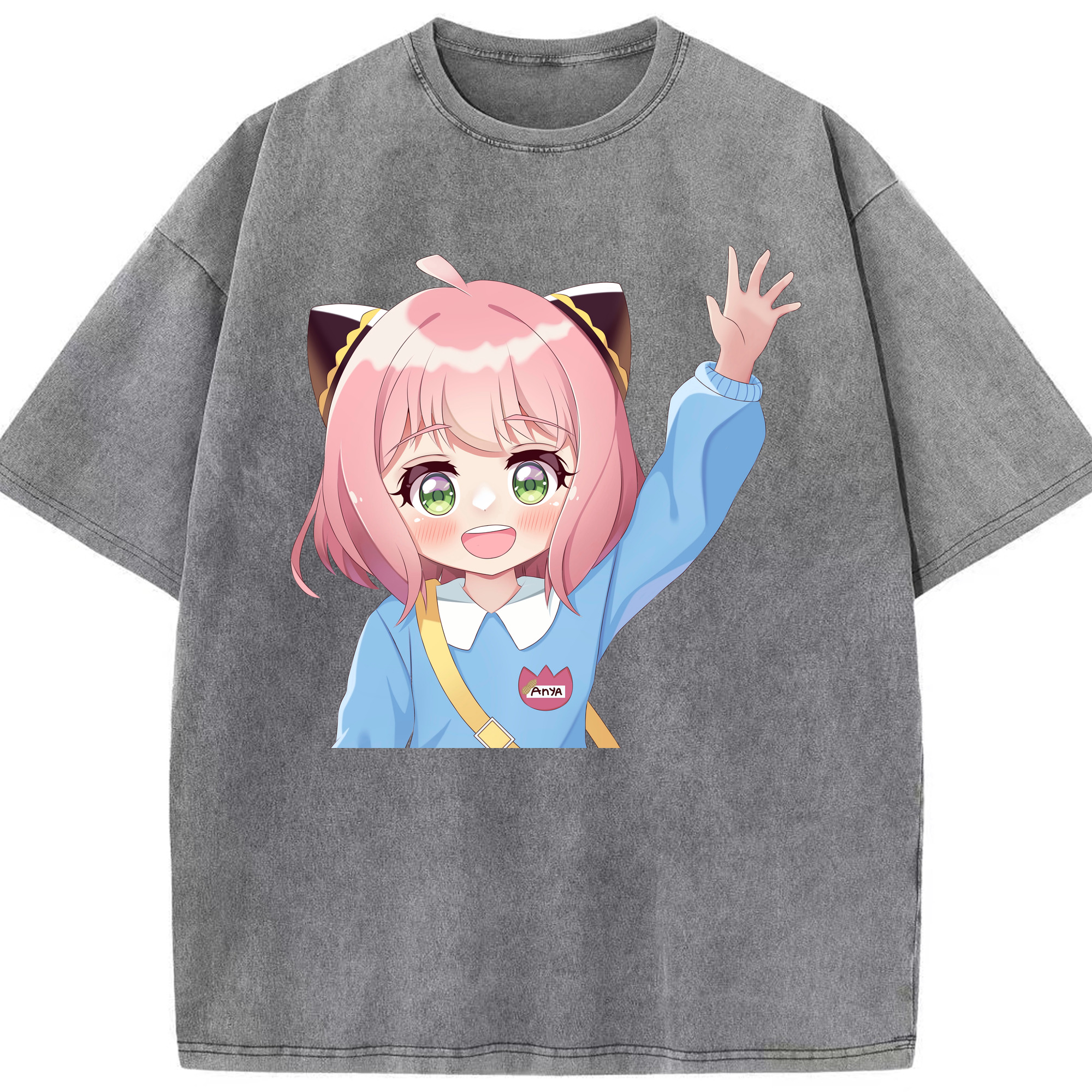 （画像用） SPY×FAMILY间谍家家酒 綿100% ヴィンテージ風 半袖Tシャツ（フロントプリント）