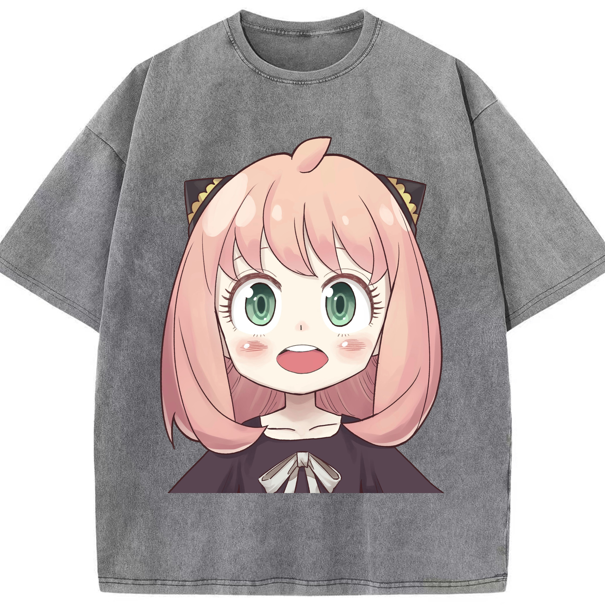 （画像用） SPY×FAMILY间谍家家酒 綿100% ヴィンテージ風 半袖Tシャツ（フロントプリント）