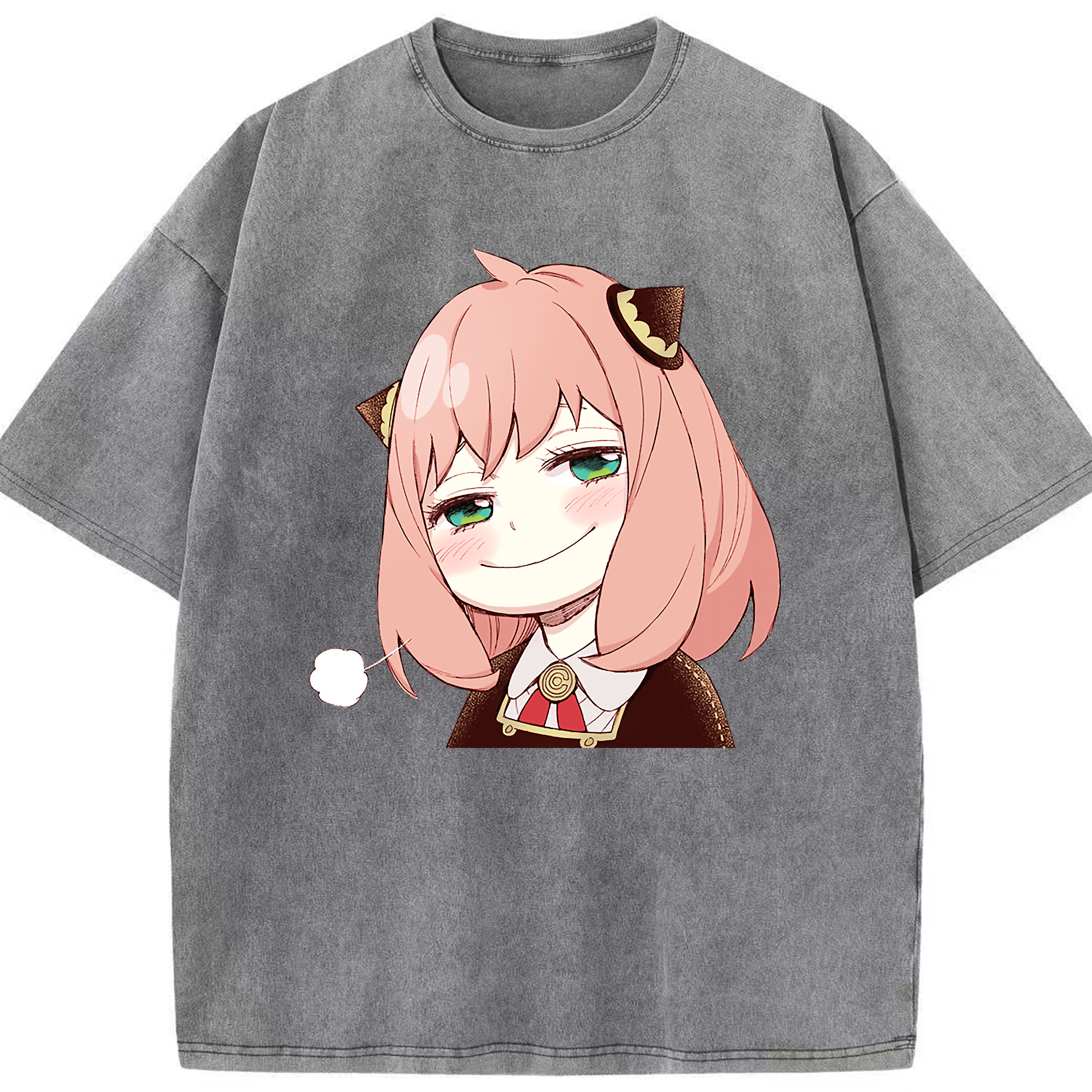 （画像用） SPY×FAMILY间谍家家酒 綿100% ヴィンテージ風 半袖Tシャツ（フロントプリント）