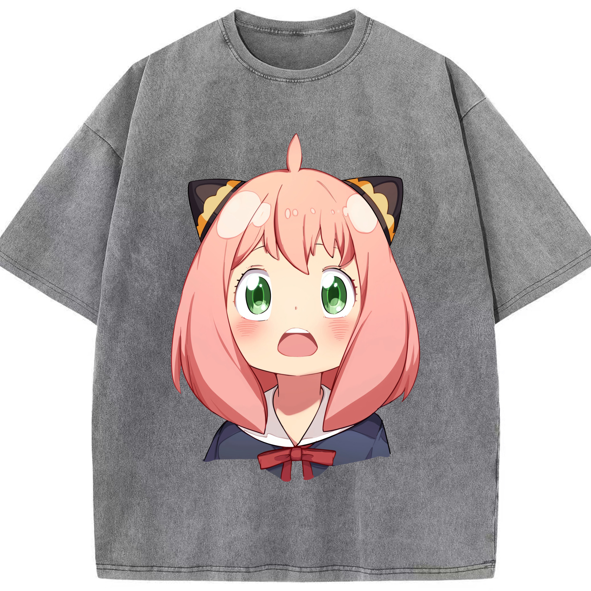 （画像用） SPY×FAMILY间谍家家酒 綿100% ヴィンテージ風 半袖Tシャツ（フロントプリント）