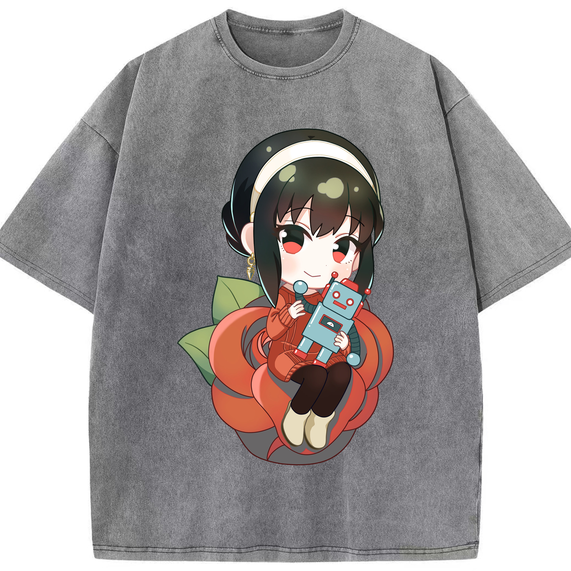 （画像用） SPY×FAMILY间谍家家酒 綿100% ヴィンテージ風 半袖Tシャツ（フロントプリント）