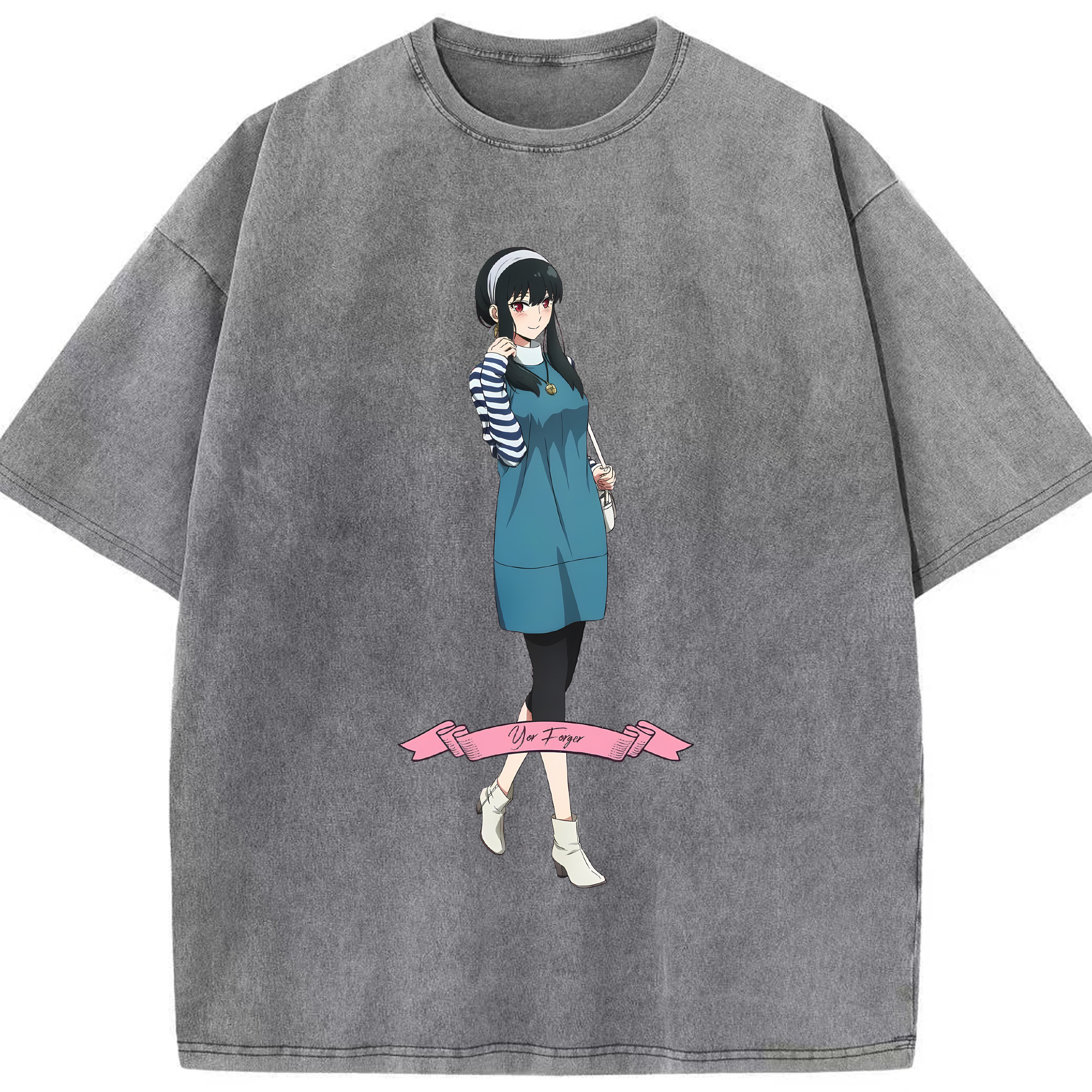 （画像用） SPY×FAMILY间谍家家酒 綿100% ヴィンテージ風 半袖Tシャツ（フロントプリント）