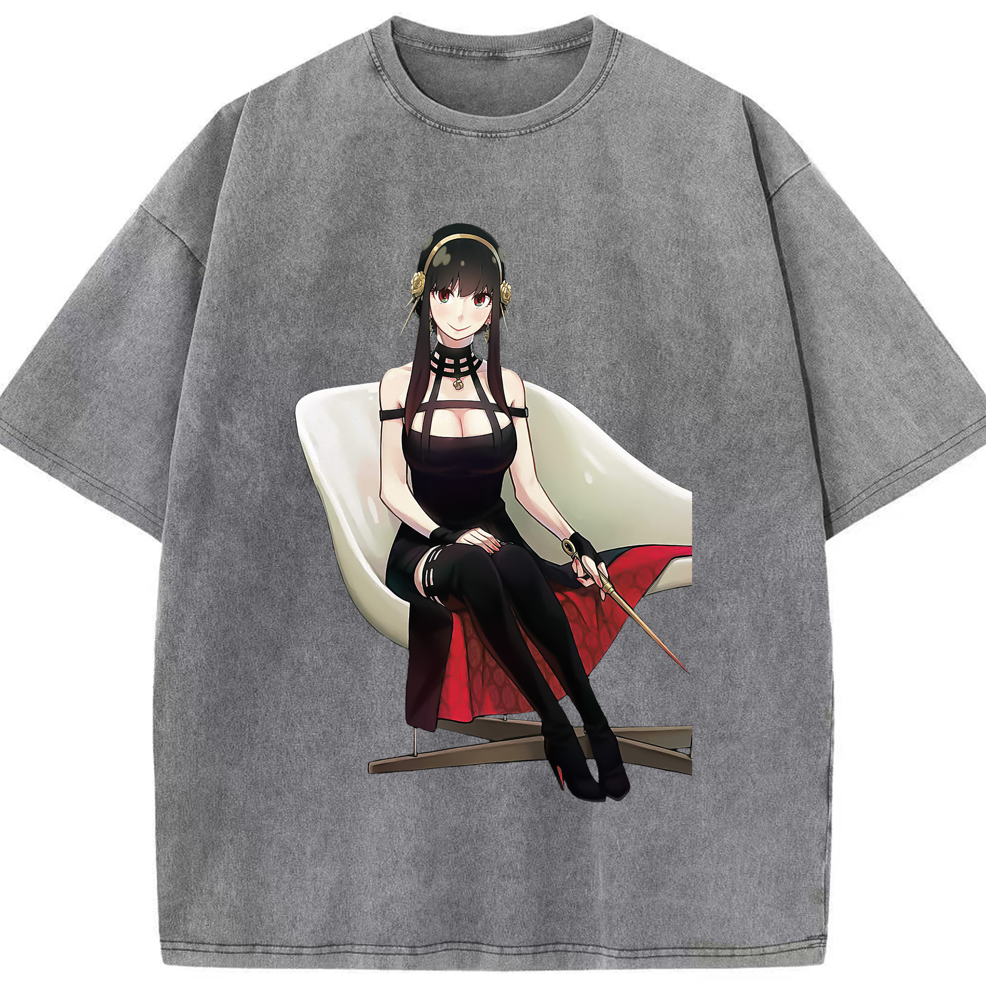 （画像用） SPY×FAMILY间谍家家酒 綿100% ヴィンテージ風 半袖Tシャツ（フロントプリント）