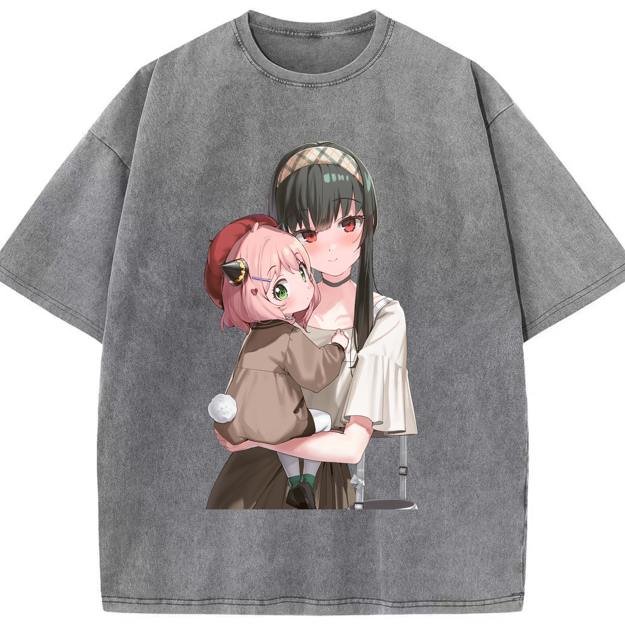（画像用） SPY×FAMILY间谍家家酒 綿100% ヴィンテージ風 半袖Tシャツ（フロントプリント）