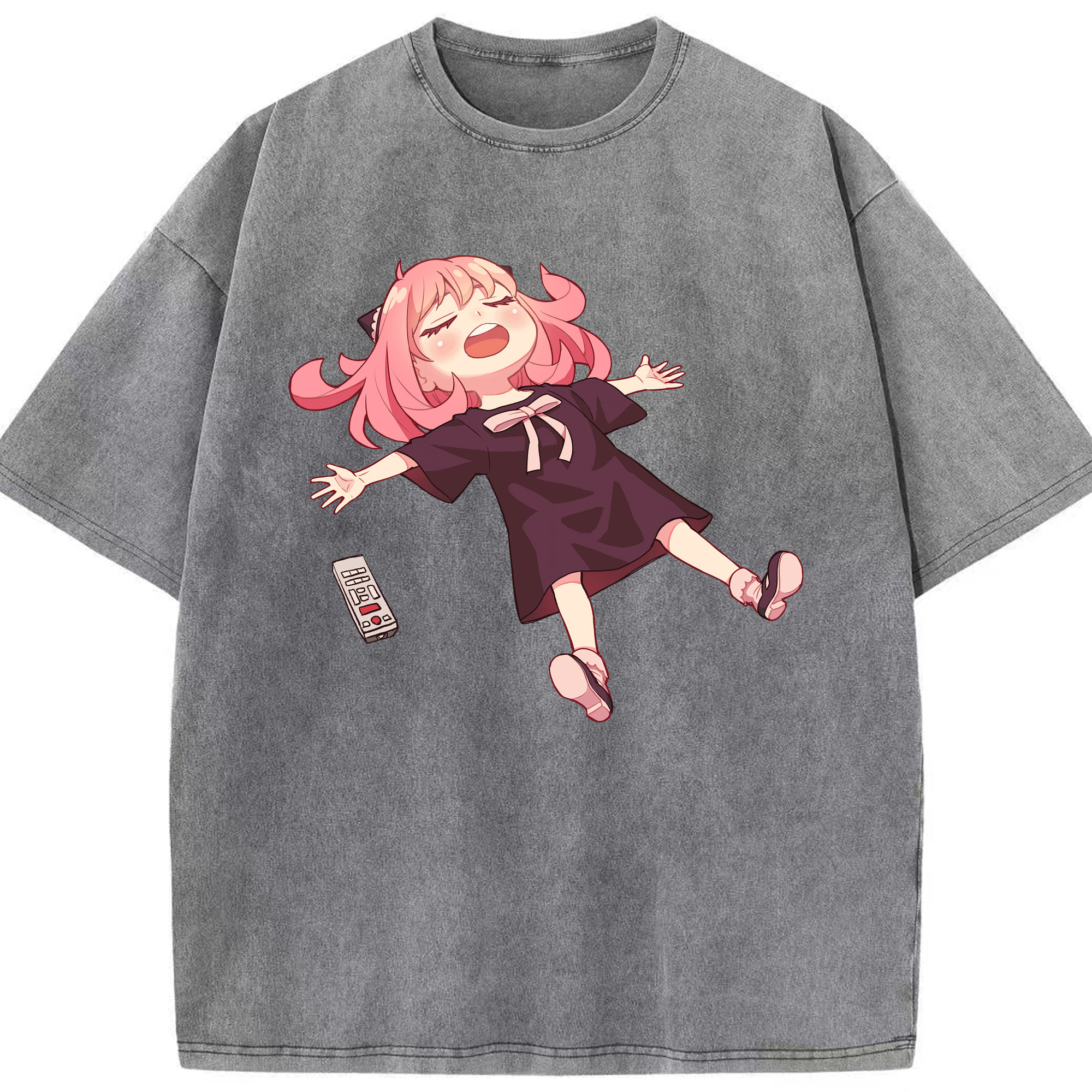 （画像用） SPY×FAMILY间谍家家酒 綿100% ヴィンテージ風 半袖Tシャツ（フロントプリント）