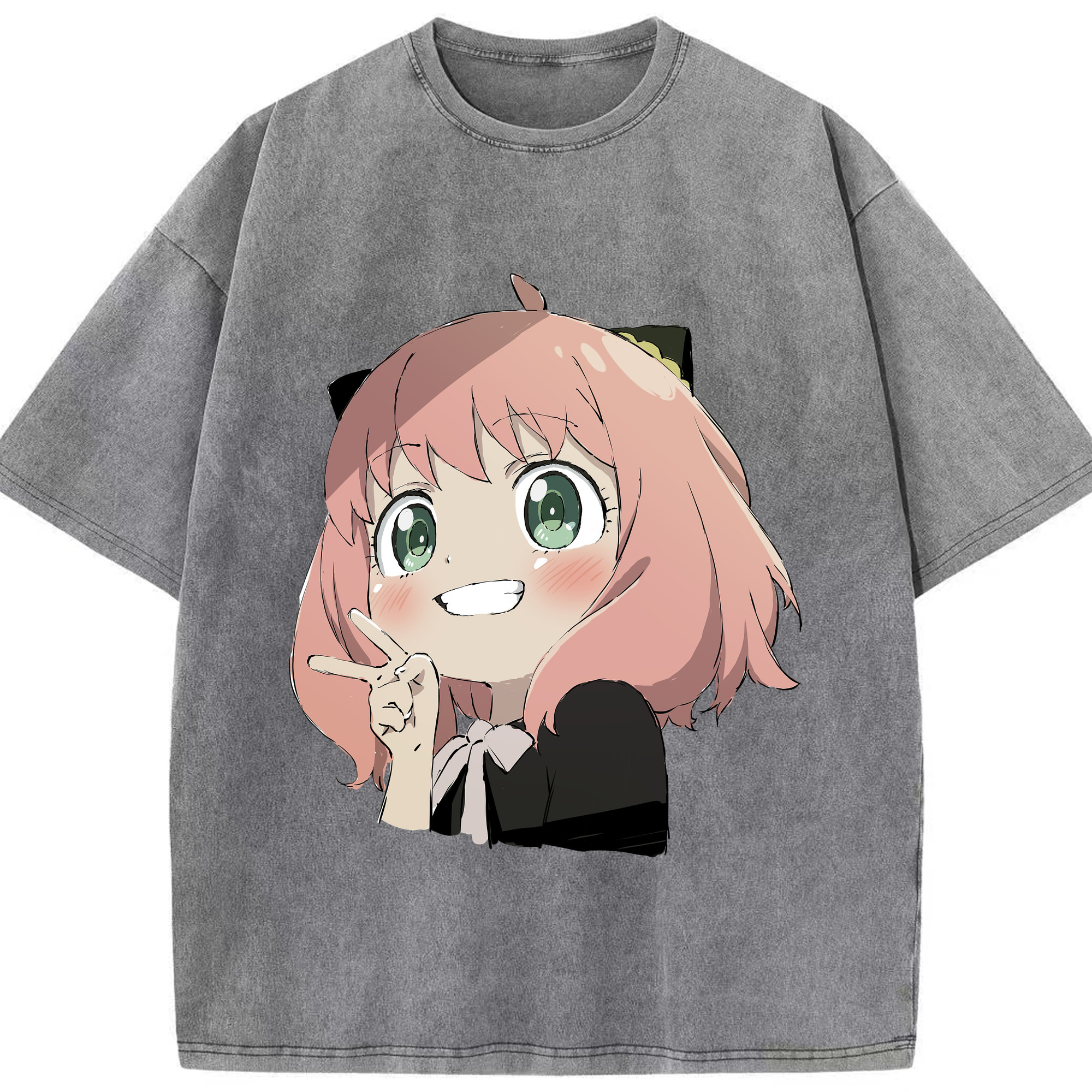 （画像用） SPY×FAMILY间谍家家酒 綿100% ヴィンテージ風 半袖Tシャツ（フロントプリント）
