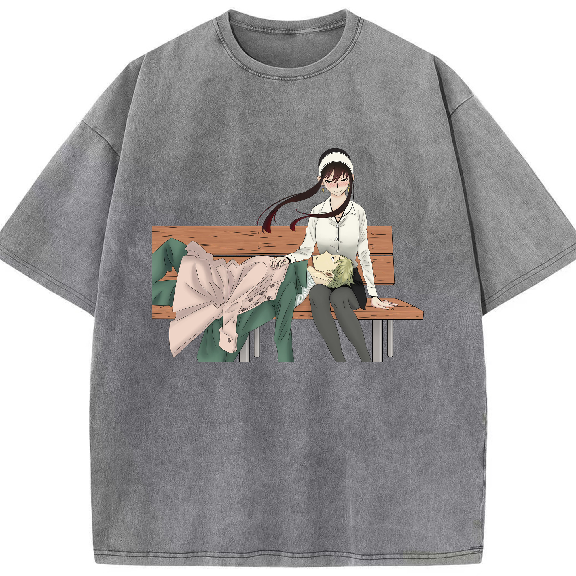 （画像用） SPY×FAMILY间谍家家酒 綿100% ヴィンテージ風 半袖Tシャツ（フロントプリント）