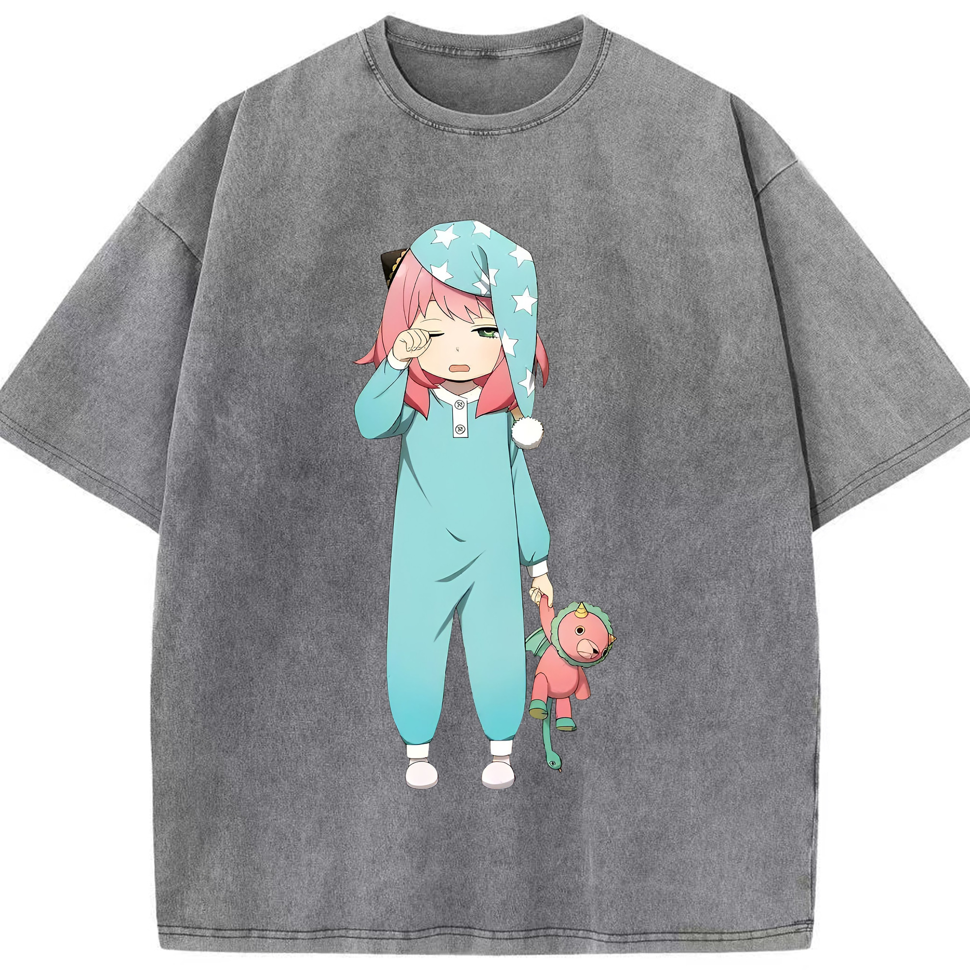 （画像用） SPY×FAMILY间谍家家酒 綿100% ヴィンテージ風 半袖Tシャツ（フロントプリント）