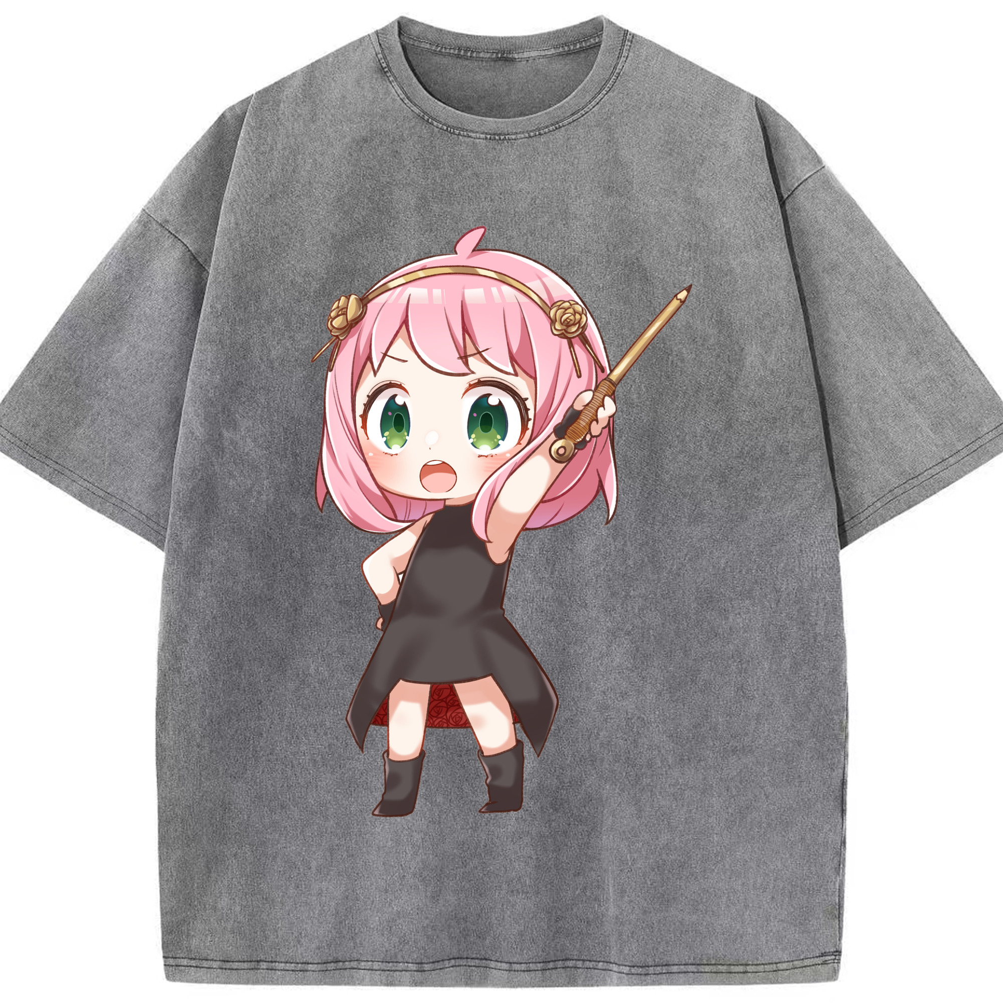 （画像用） SPY×FAMILY间谍家家酒 綿100% ヴィンテージ風 半袖Tシャツ（フロントプリント）