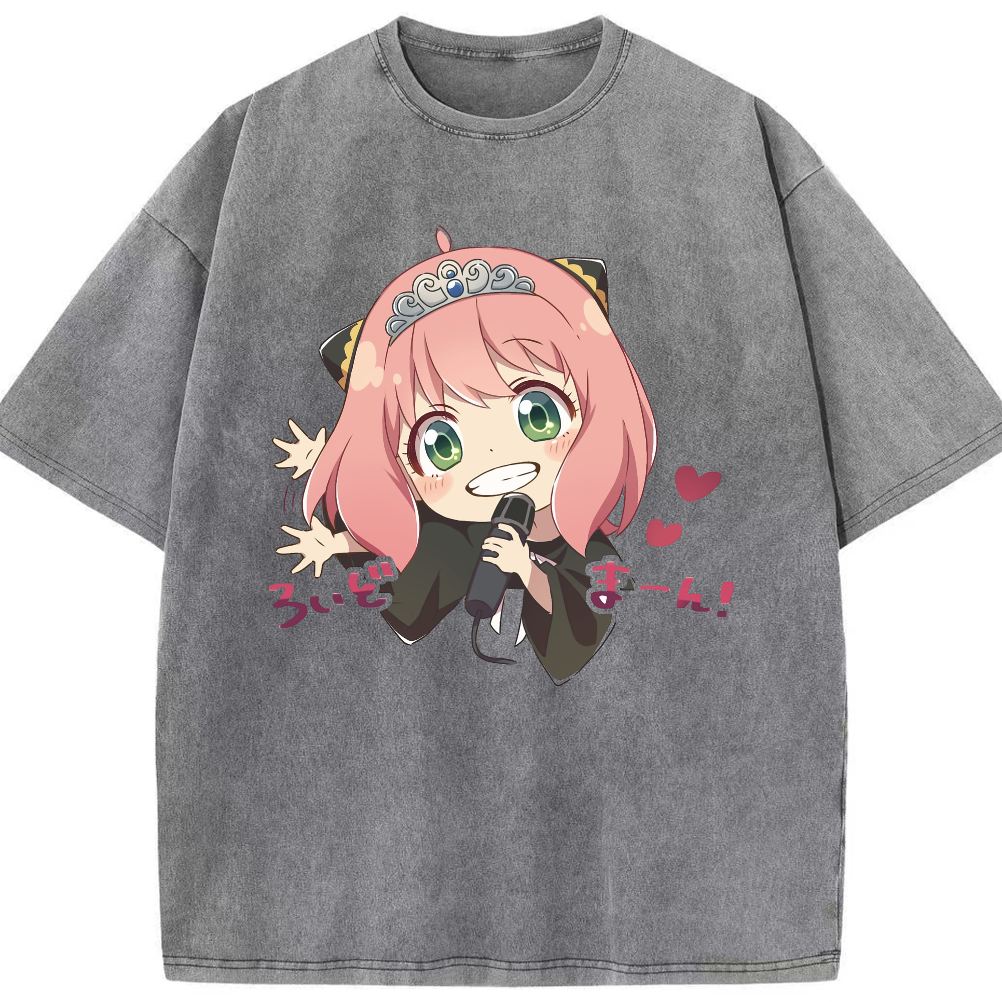 （画像用） SPY×FAMILY间谍家家酒 綿100% ヴィンテージ風 半袖Tシャツ（フロントプリント）