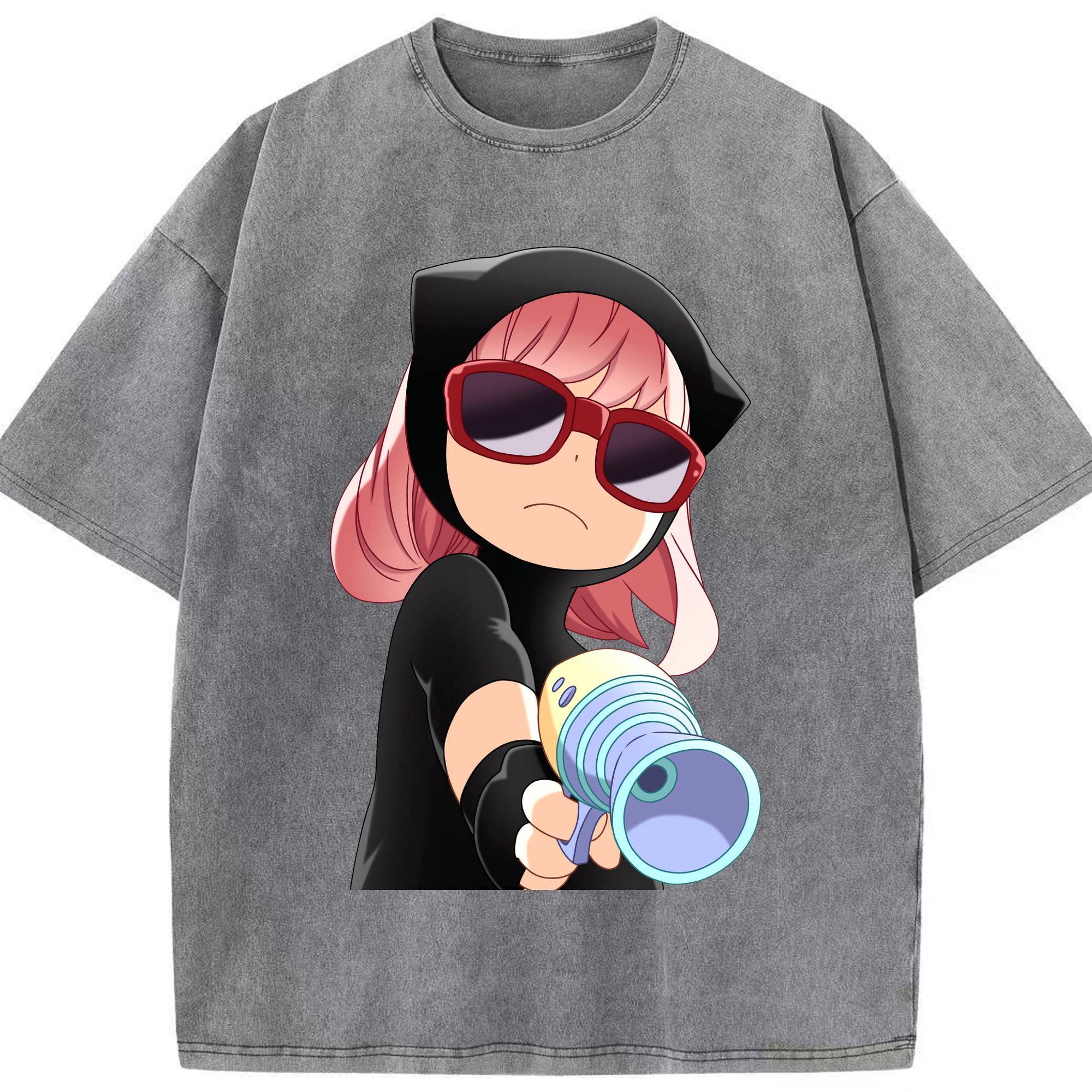 （画像用） SPY×FAMILY间谍家家酒 綿100% ヴィンテージ風 半袖Tシャツ（フロントプリント）