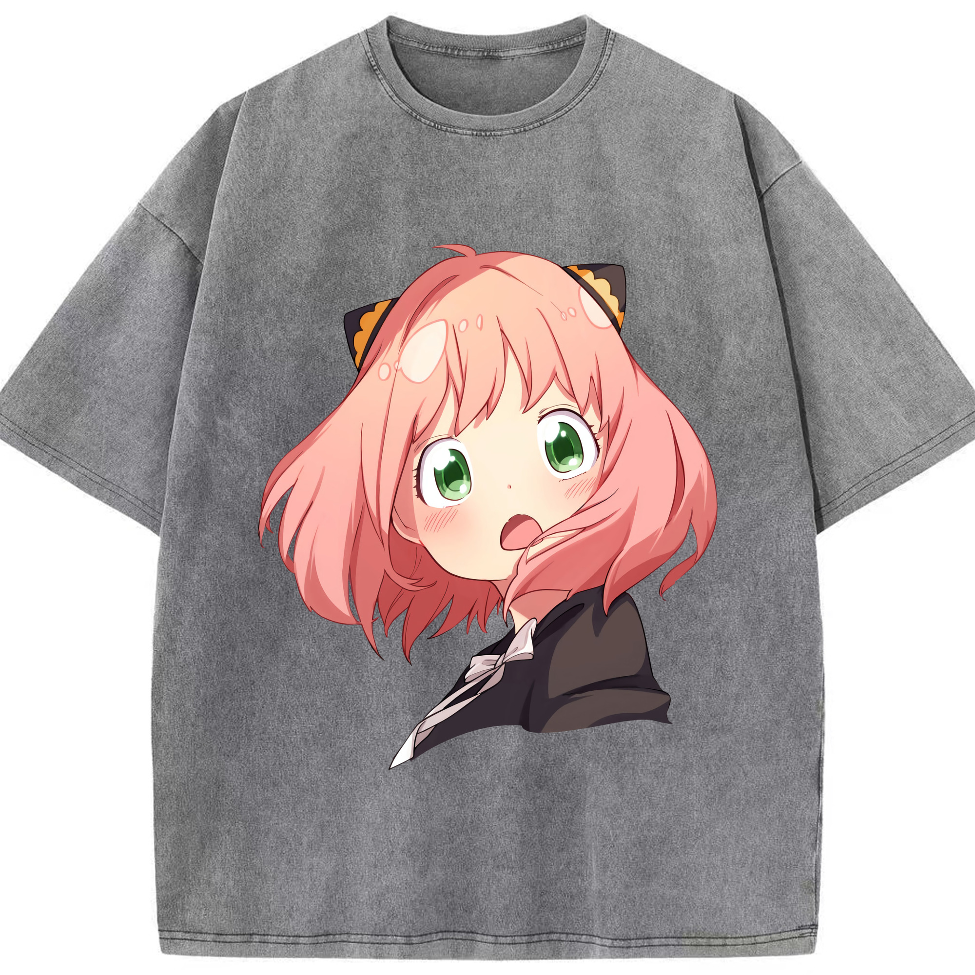 （画像用） SPY×FAMILY间谍家家酒 綿100% ヴィンテージ風 半袖Tシャツ（フロントプリント）