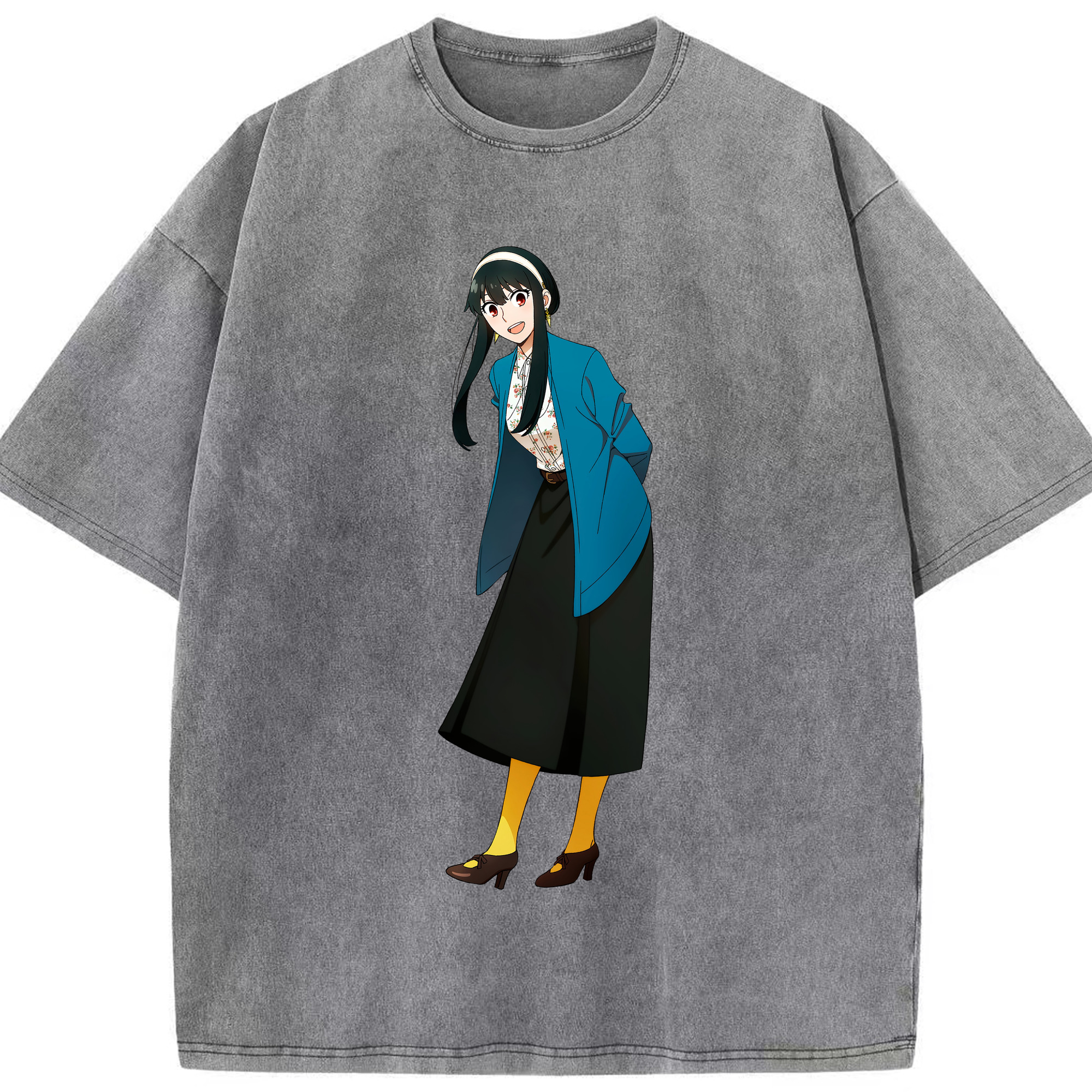 （画像用） SPY×FAMILY间谍家家酒 綿100% ヴィンテージ風 半袖Tシャツ（フロントプリント）