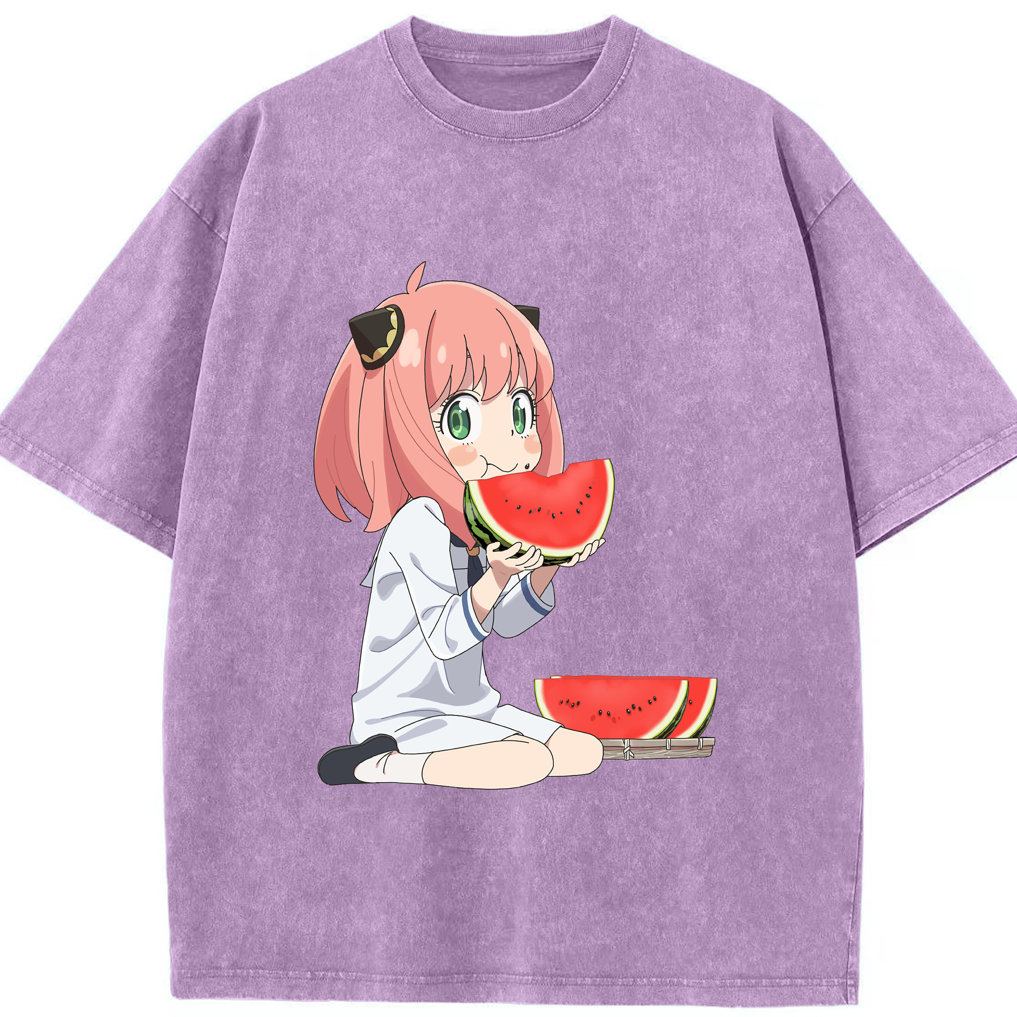 （画像用） SPY×FAMILY间谍家家酒 綿100% ヴィンテージ風 半袖Tシャツ（フロントプリント）