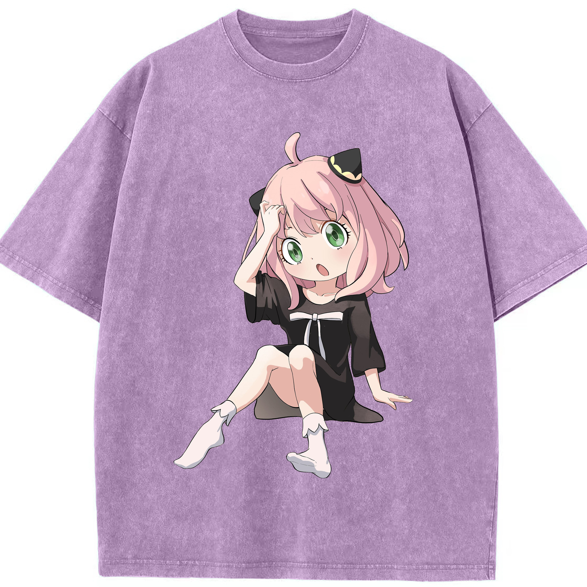 （画像用） SPY×FAMILY间谍家家酒 綿100% ヴィンテージ風 半袖Tシャツ（フロントプリント）