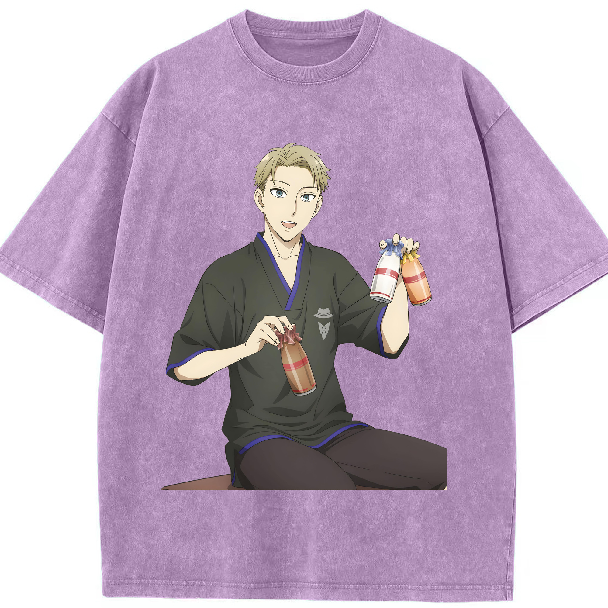 （画像用） SPY×FAMILY间谍家家酒 綿100% ヴィンテージ風 半袖Tシャツ（フロントプリント）