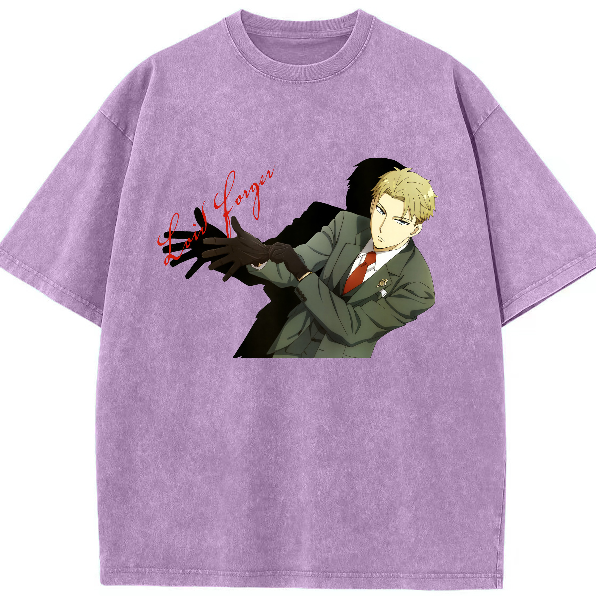 （画像用） SPY×FAMILY间谍家家酒 綿100% ヴィンテージ風 半袖Tシャツ（フロントプリント）