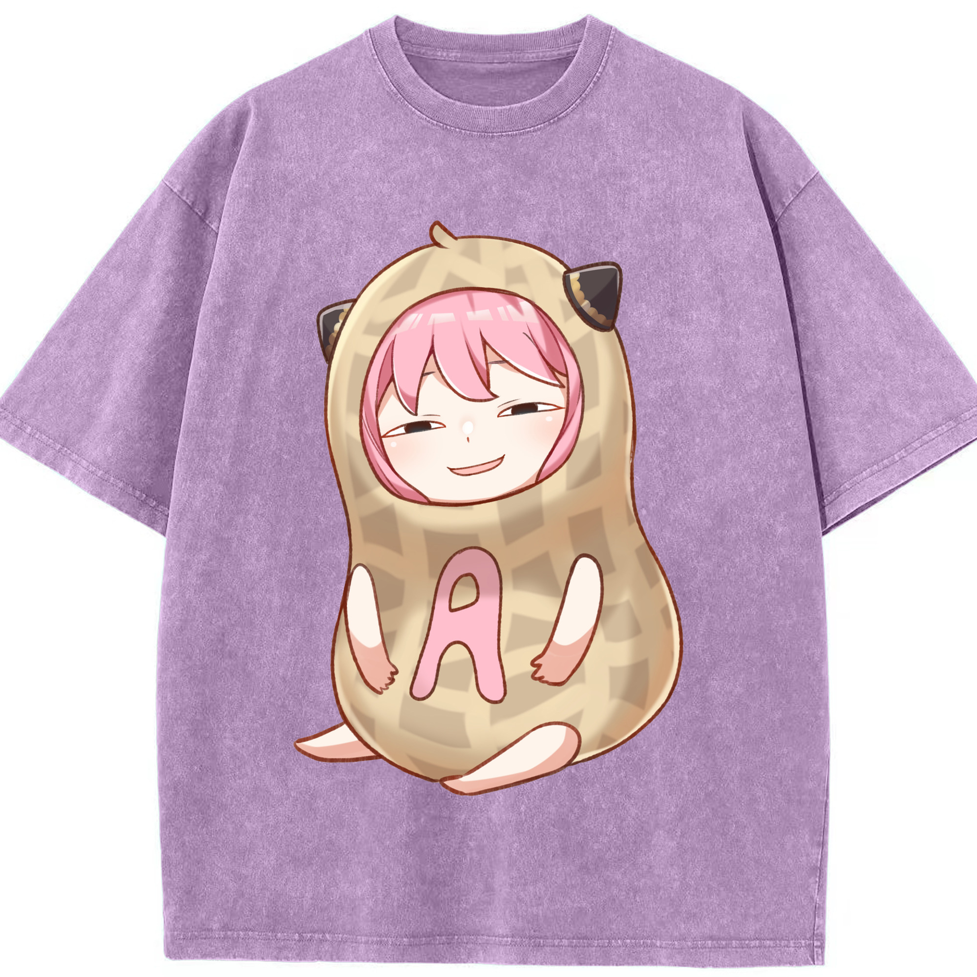 （画像用） SPY×FAMILY间谍家家酒 綿100% ヴィンテージ風 半袖Tシャツ（フロントプリント）