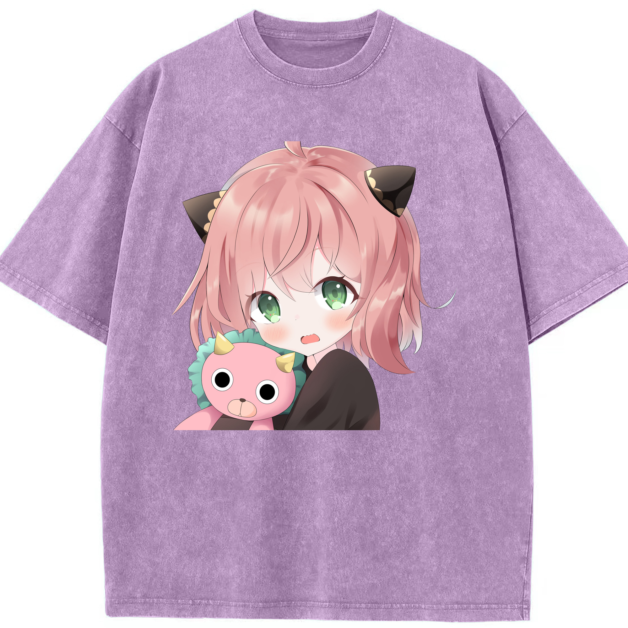 （画像用） SPY×FAMILY间谍家家酒 綿100% ヴィンテージ風 半袖Tシャツ（フロントプリント）
