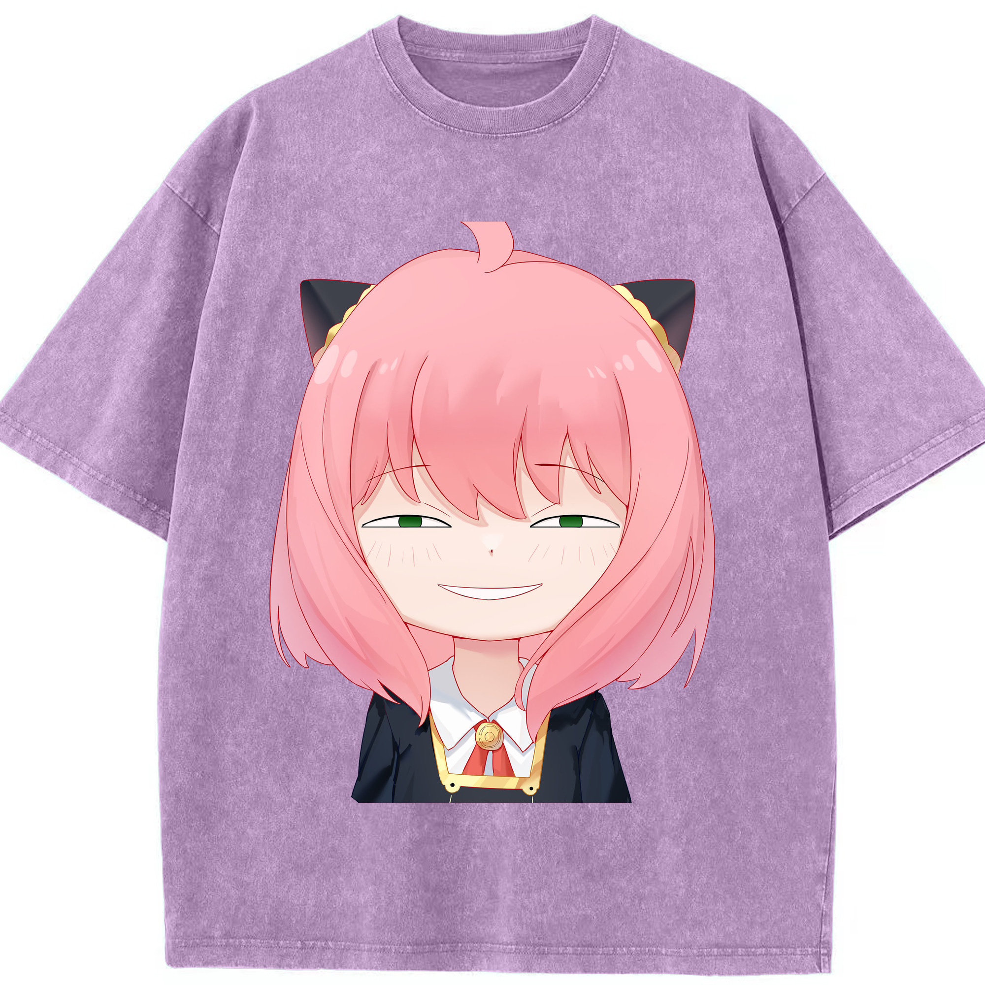（画像用） SPY×FAMILY间谍家家酒 綿100% ヴィンテージ風 半袖Tシャツ（フロントプリント）