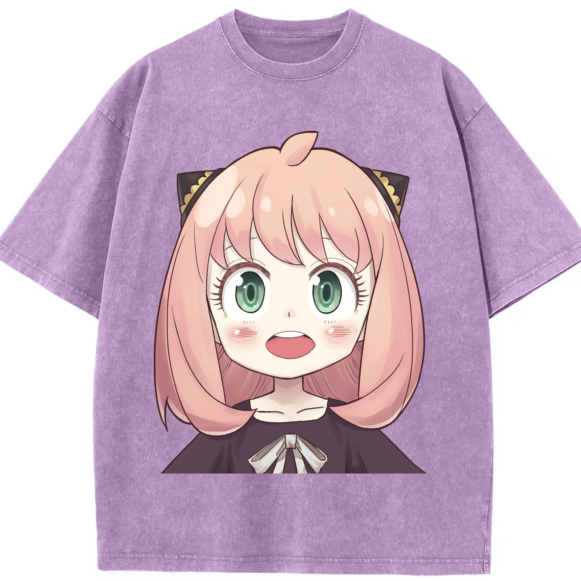 （画像用） SPY×FAMILY间谍家家酒 綿100% ヴィンテージ風 半袖Tシャツ（フロントプリント）