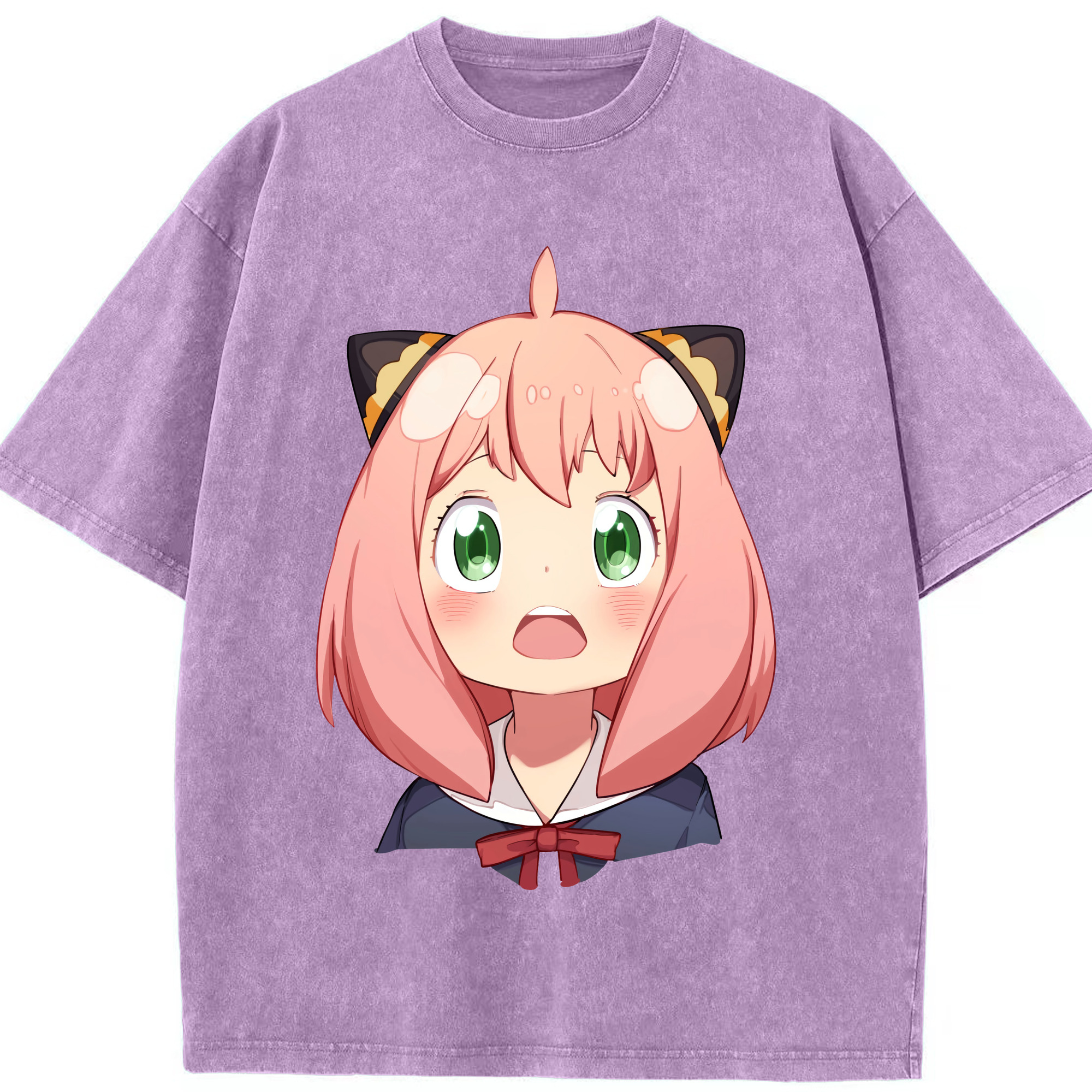 （画像用） SPY×FAMILY间谍家家酒 綿100% ヴィンテージ風 半袖Tシャツ（フロントプリント）