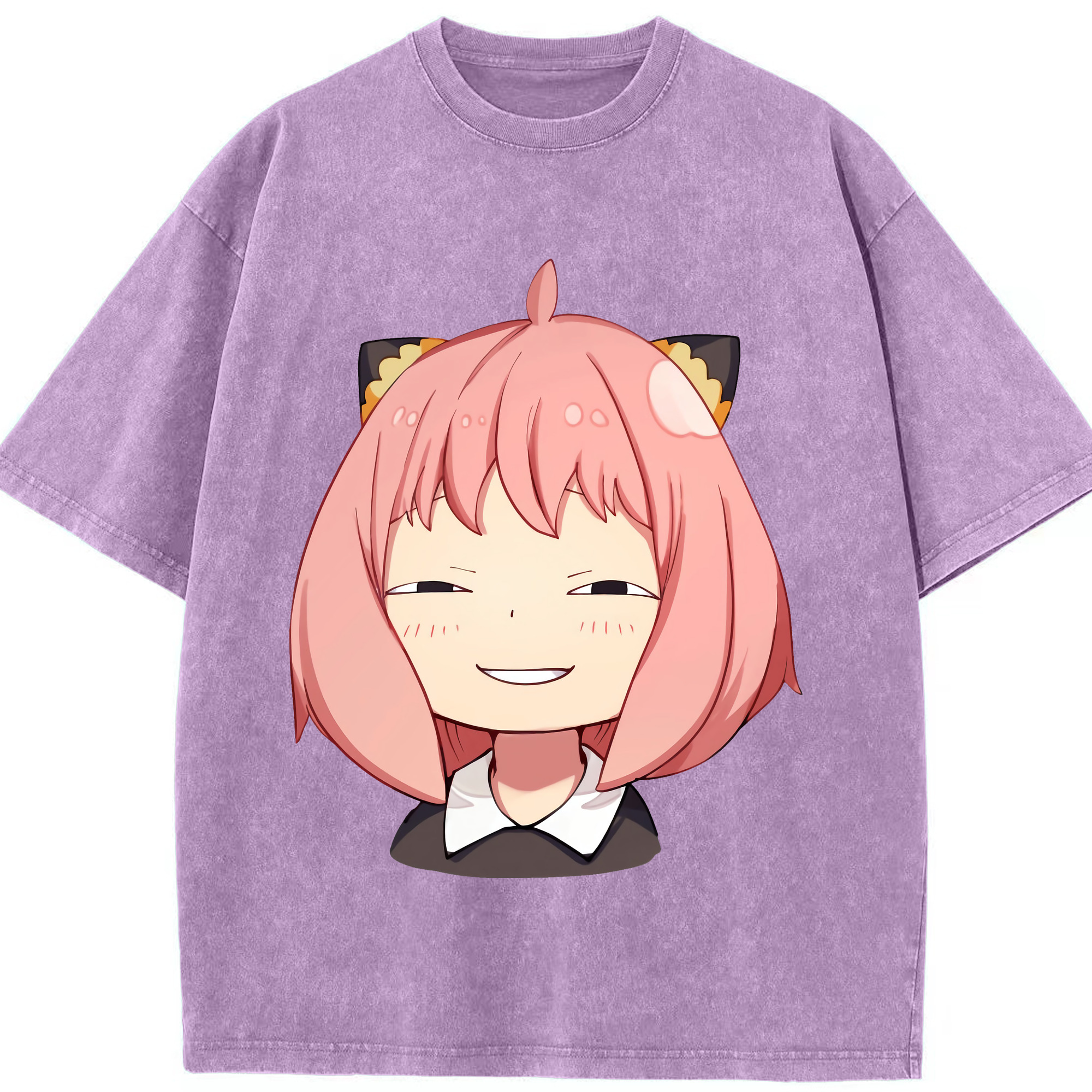 （画像用） SPY×FAMILY间谍家家酒 綿100% ヴィンテージ風 半袖Tシャツ（フロントプリント）