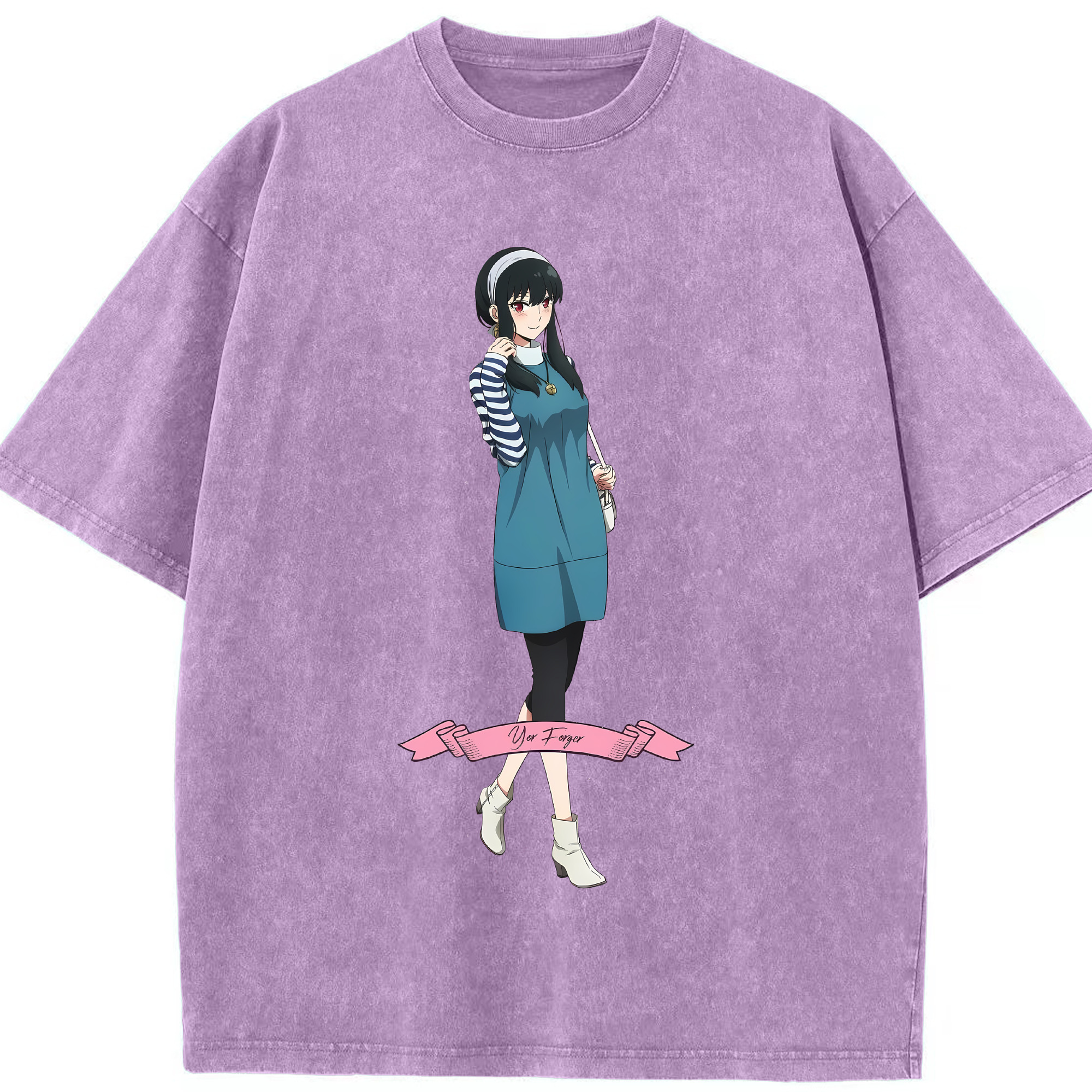 （画像用） SPY×FAMILY间谍家家酒 綿100% ヴィンテージ風 半袖Tシャツ（フロントプリント）