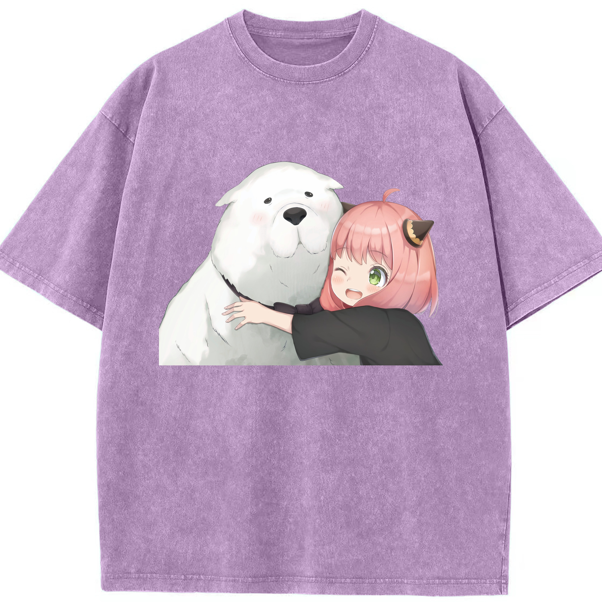 （画像用） SPY×FAMILY间谍家家酒 綿100% ヴィンテージ風 半袖Tシャツ（フロントプリント）