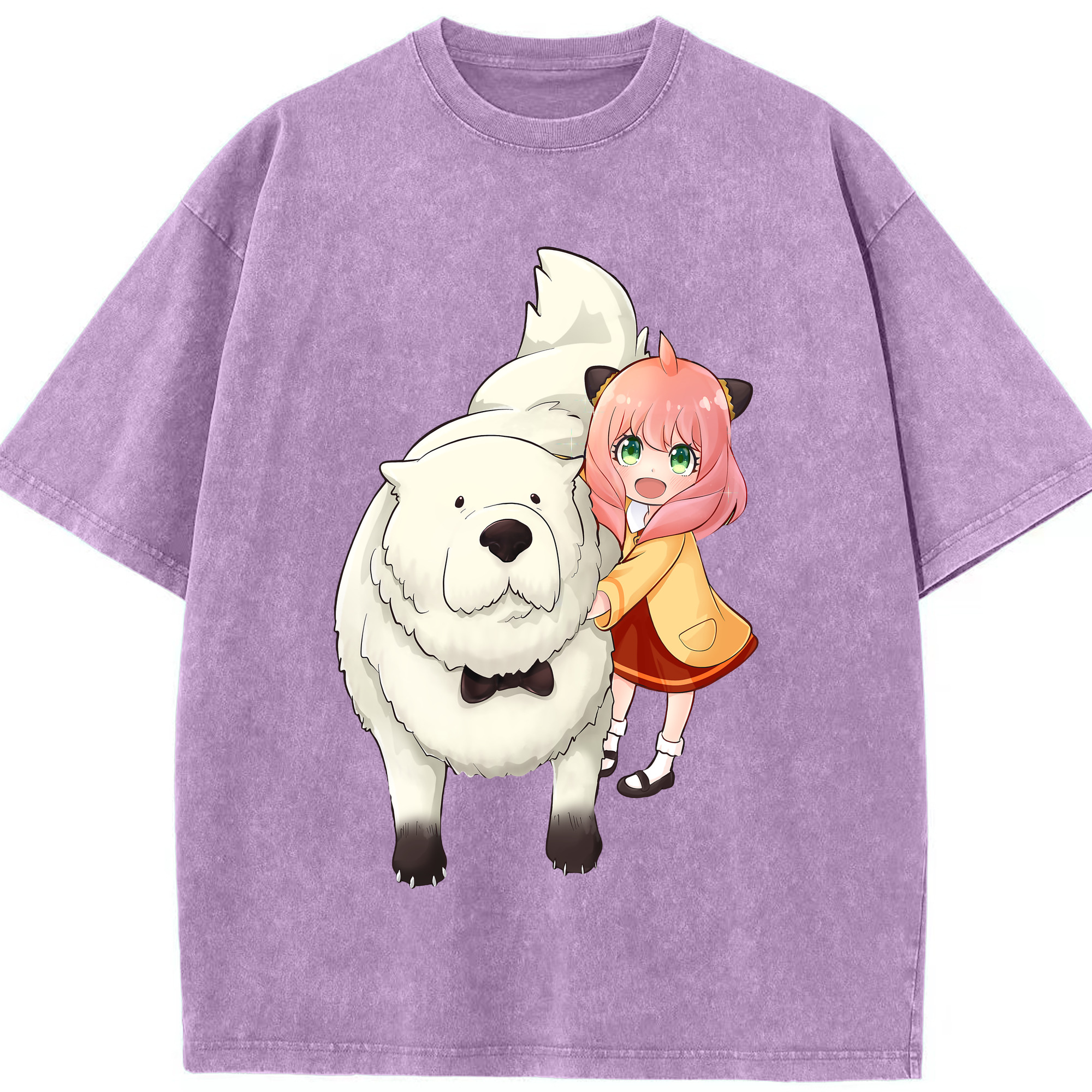 （画像用） SPY×FAMILY间谍家家酒 綿100% ヴィンテージ風 半袖Tシャツ（フロントプリント）